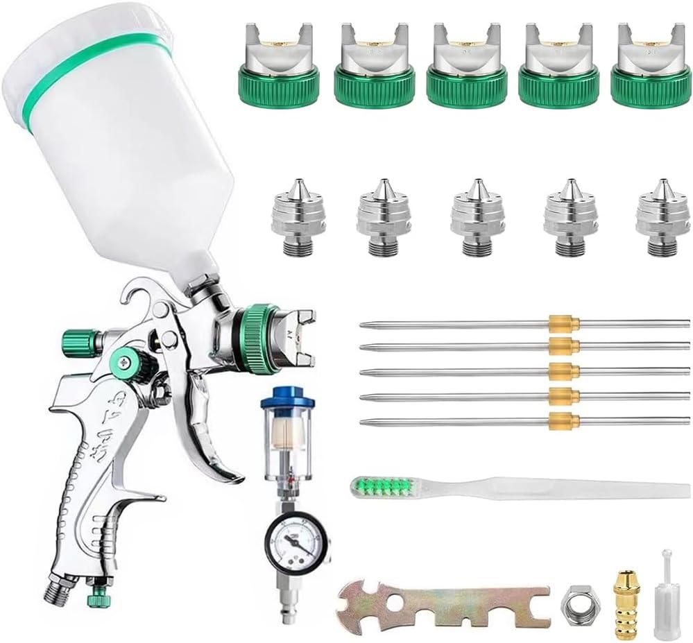 Hanured® HVLP Pistola a Spruzzo 600ml