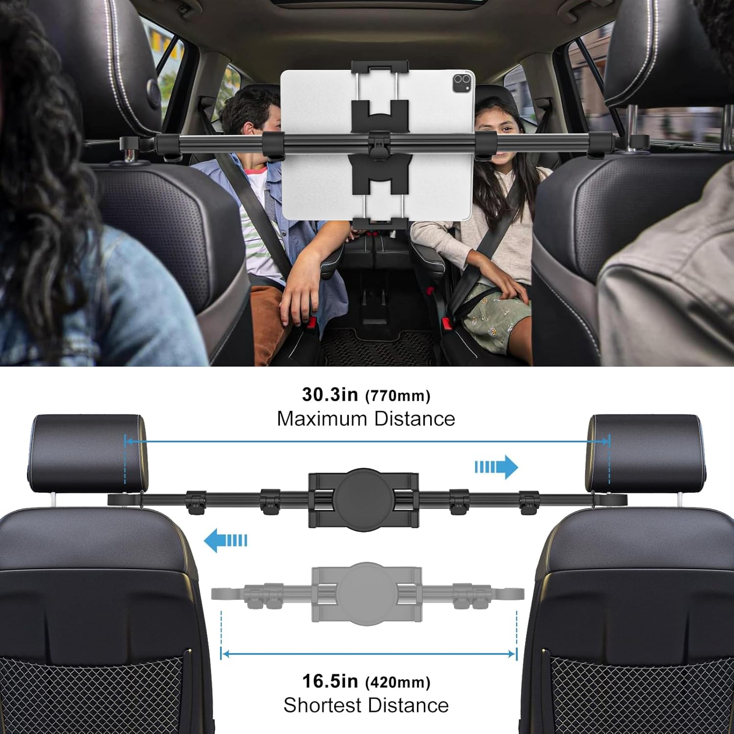Gdzn Supporto Poggiatesta Auto per Tablet - immagine 2