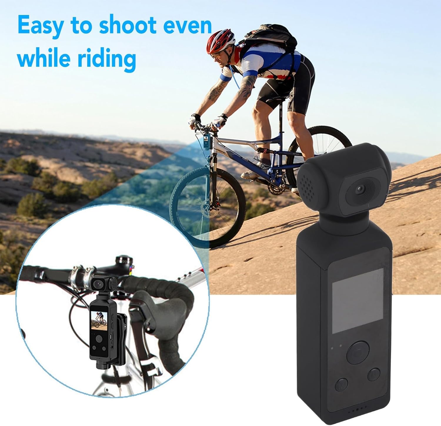 Action Camera Tascabile WiFi 4K 30FPS 16MP - immagine 8