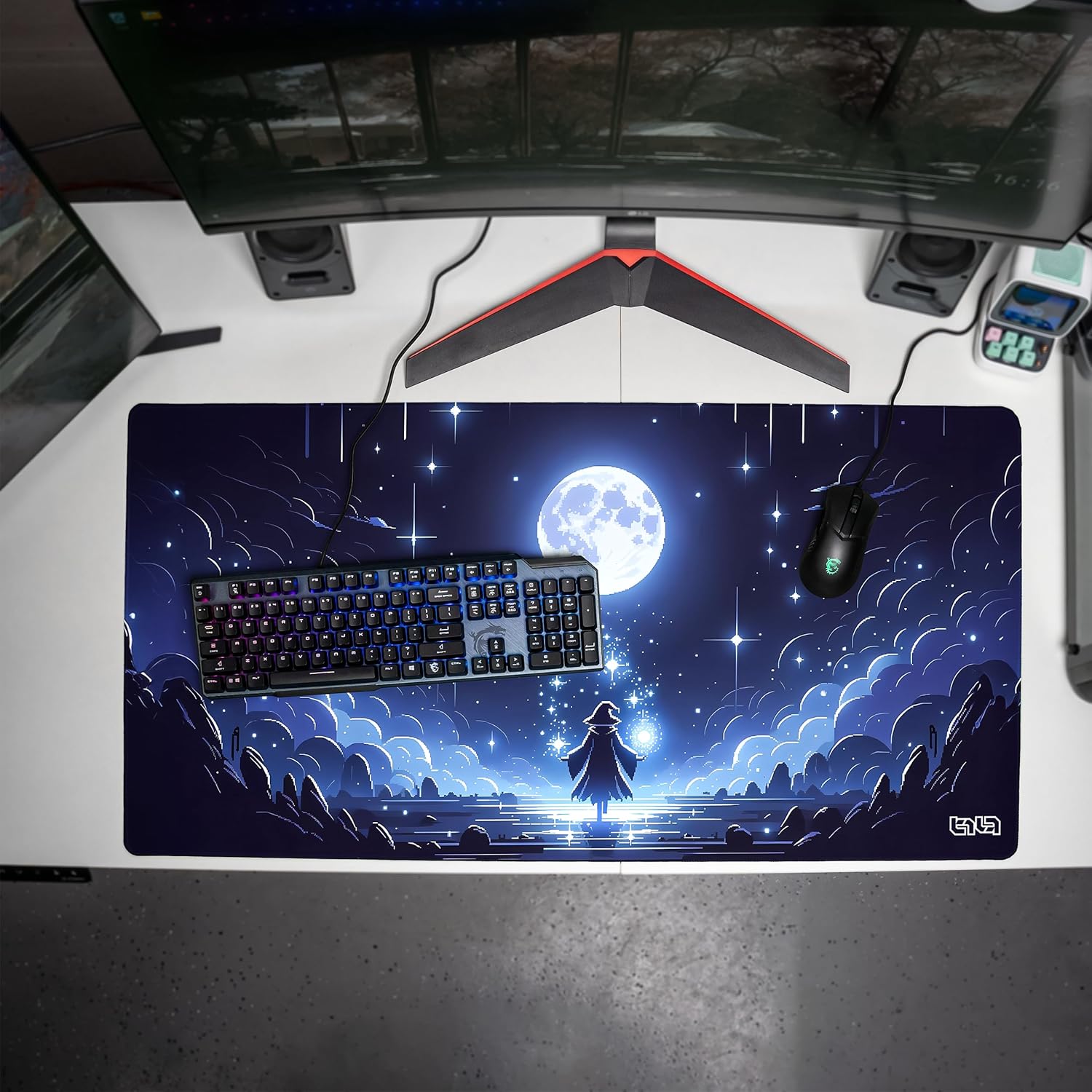 Tilt Tappetino Mouse XXL 100x50 cm Moonlight Pixel - immagine 4
