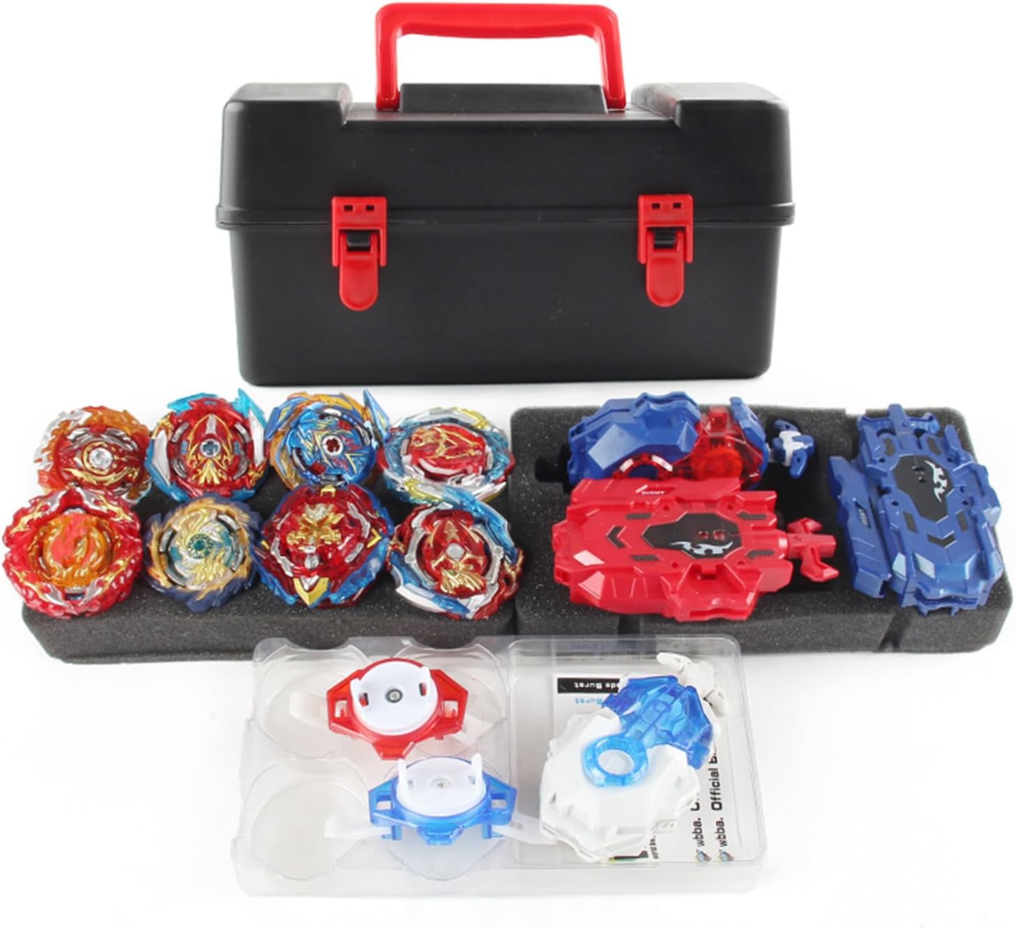 Netoke 8 in 1 Gyros Set con Launcher Gyros | BAOJIA TOYS FACTORY | Velz
