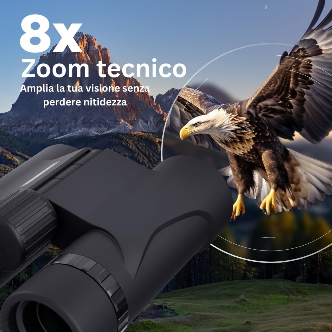 Alpinspirit© Binocolo Tascabile 8x21 - immagine 6