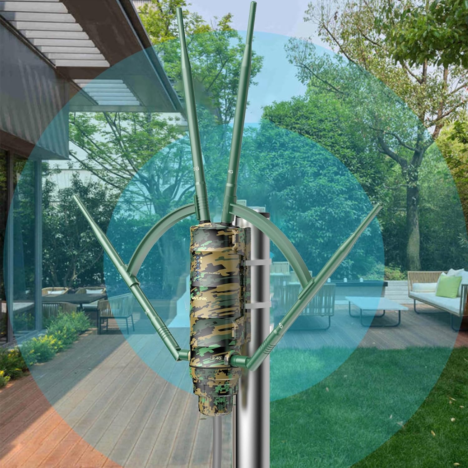 Wavlink AC1200 - Ripetitore WiFi Dual Band PoE - immagine 8