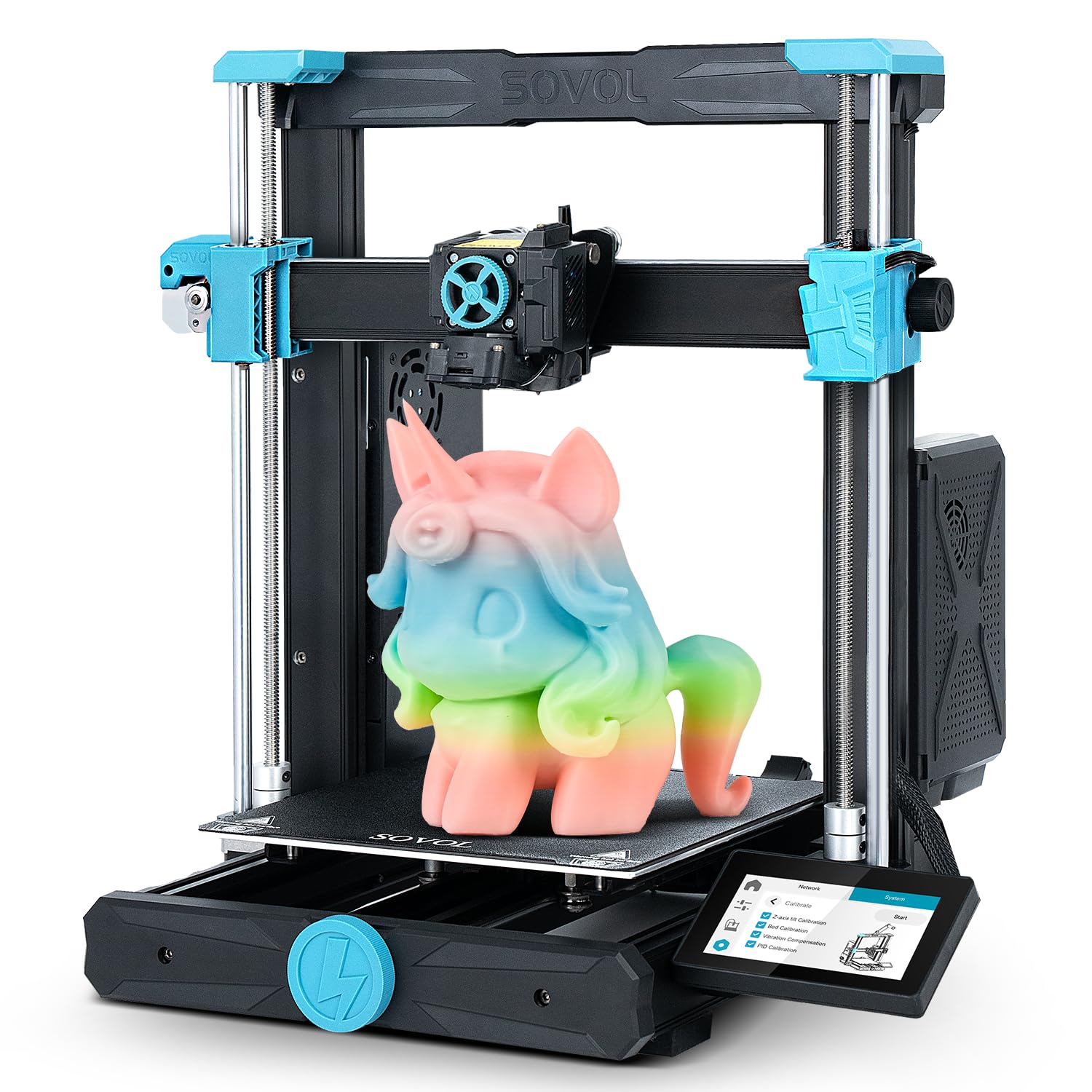 Sovol SV06 ACE Stampante 3D Open Source, 600 mm/s max ad alta velocità, livellamento completamente automatico, con fotocamera, dimensioni di stampa 220x220x250 mm