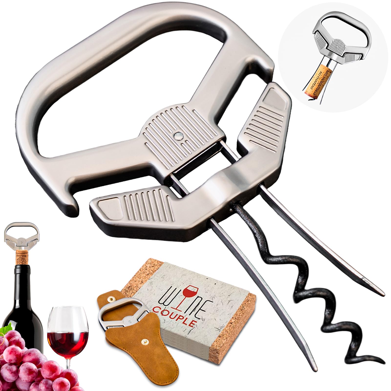 Cavatappi Ah So per Vino Invecchiato a Due Punte