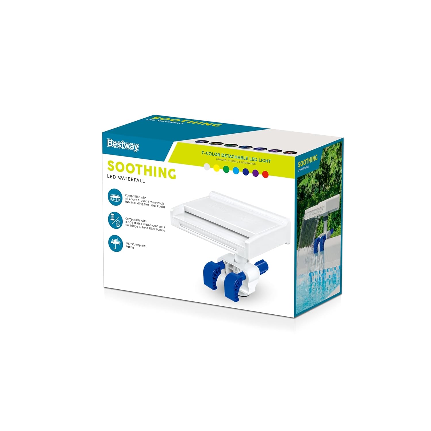 Bestway 58619-6 Cascata rilassante con LED per piscina - immagine 2