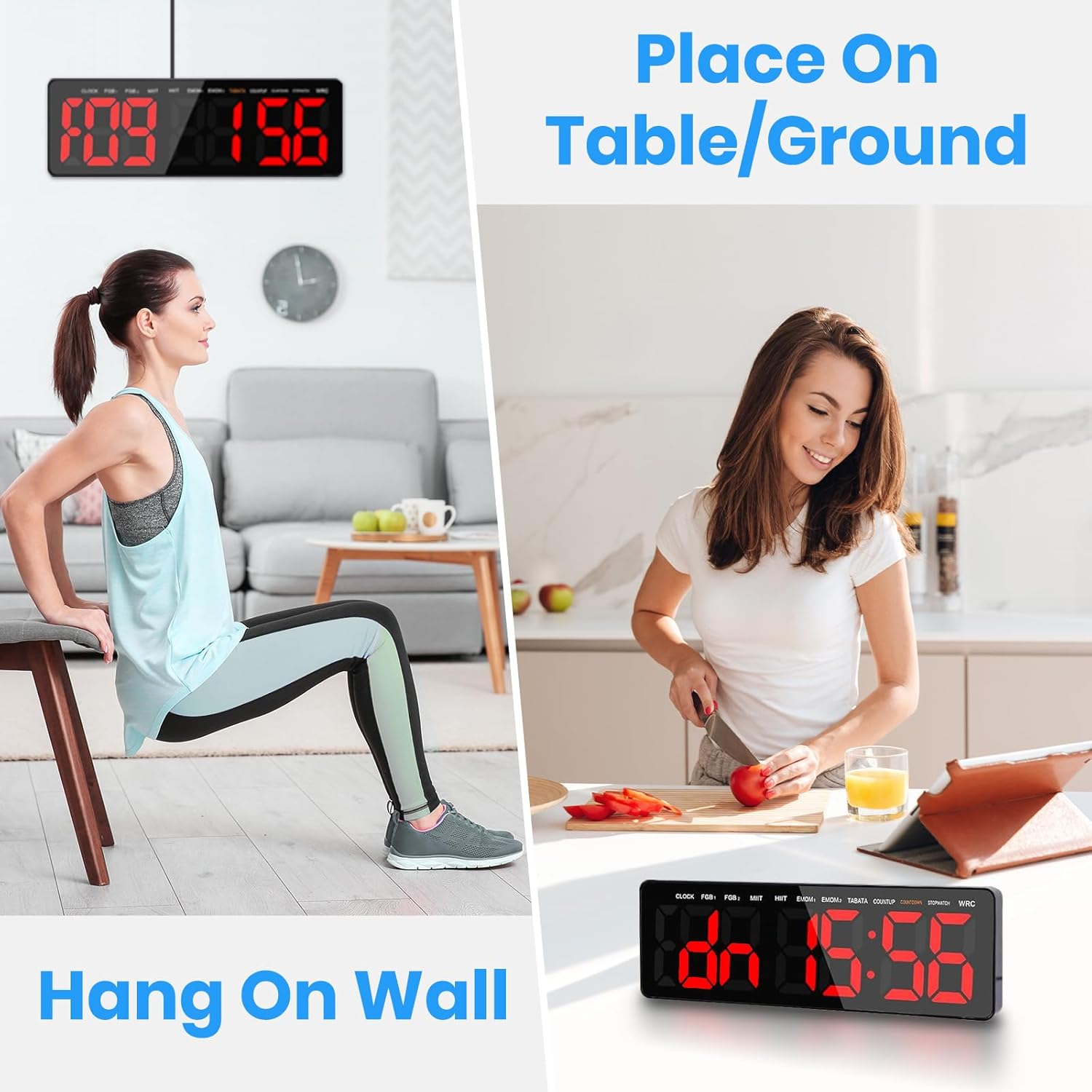 Manoive Timer Palestra da Parete 13.2" Digitale LED - immagine 7