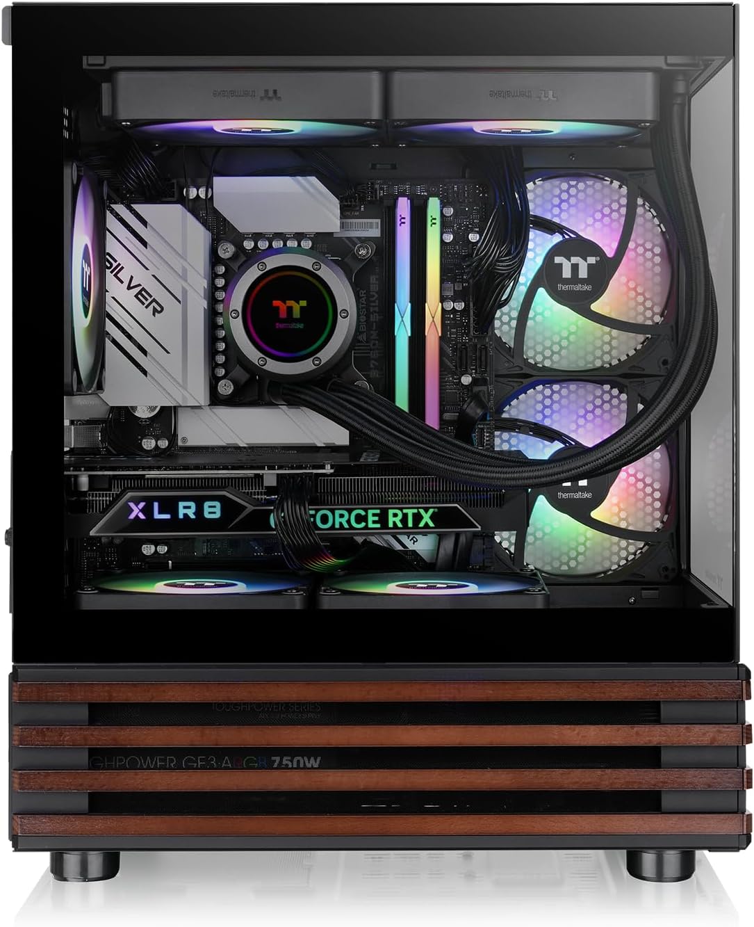 THERMALTAKE View 170 WS ARGB | Micro Chassis | Custodia da gioco | Nero - immagine 2