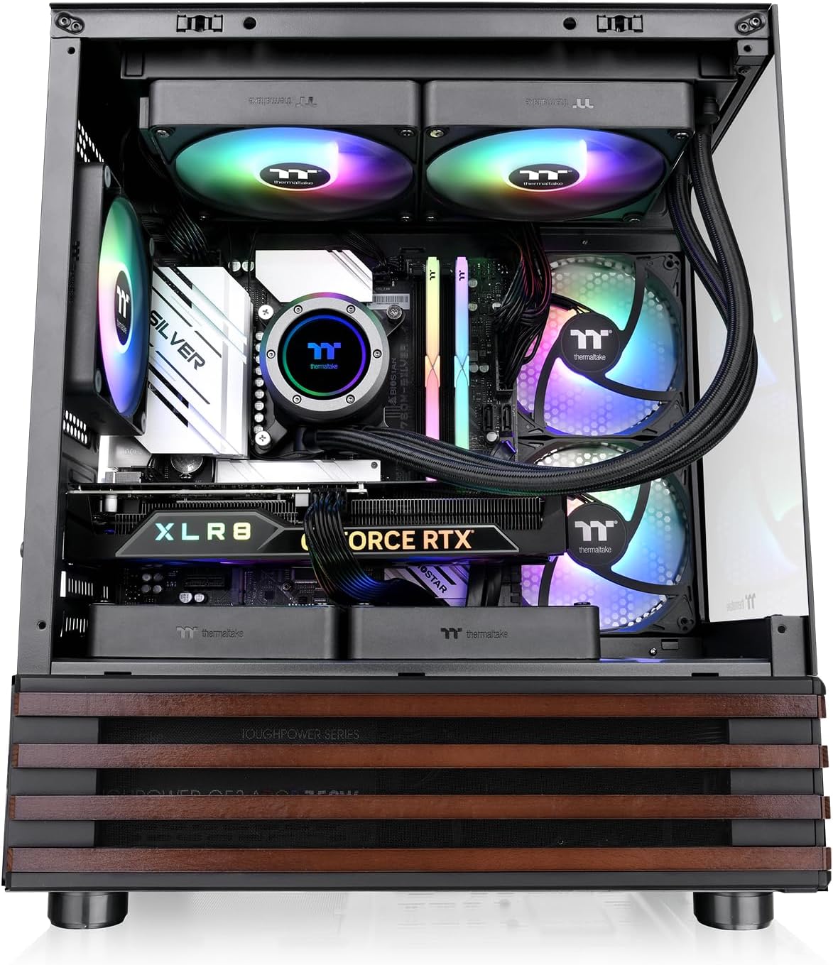 THERMALTAKE View 170 WS ARGB | Micro Chassis | Custodia da gioco | Nero - immagine 3