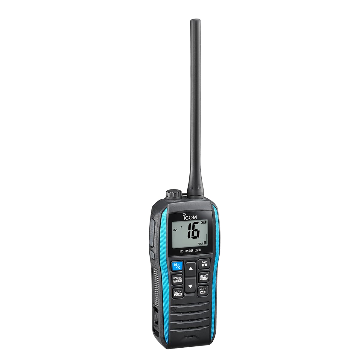 Icom M25EVO Blue - Radio VHF Marina Galleggiante