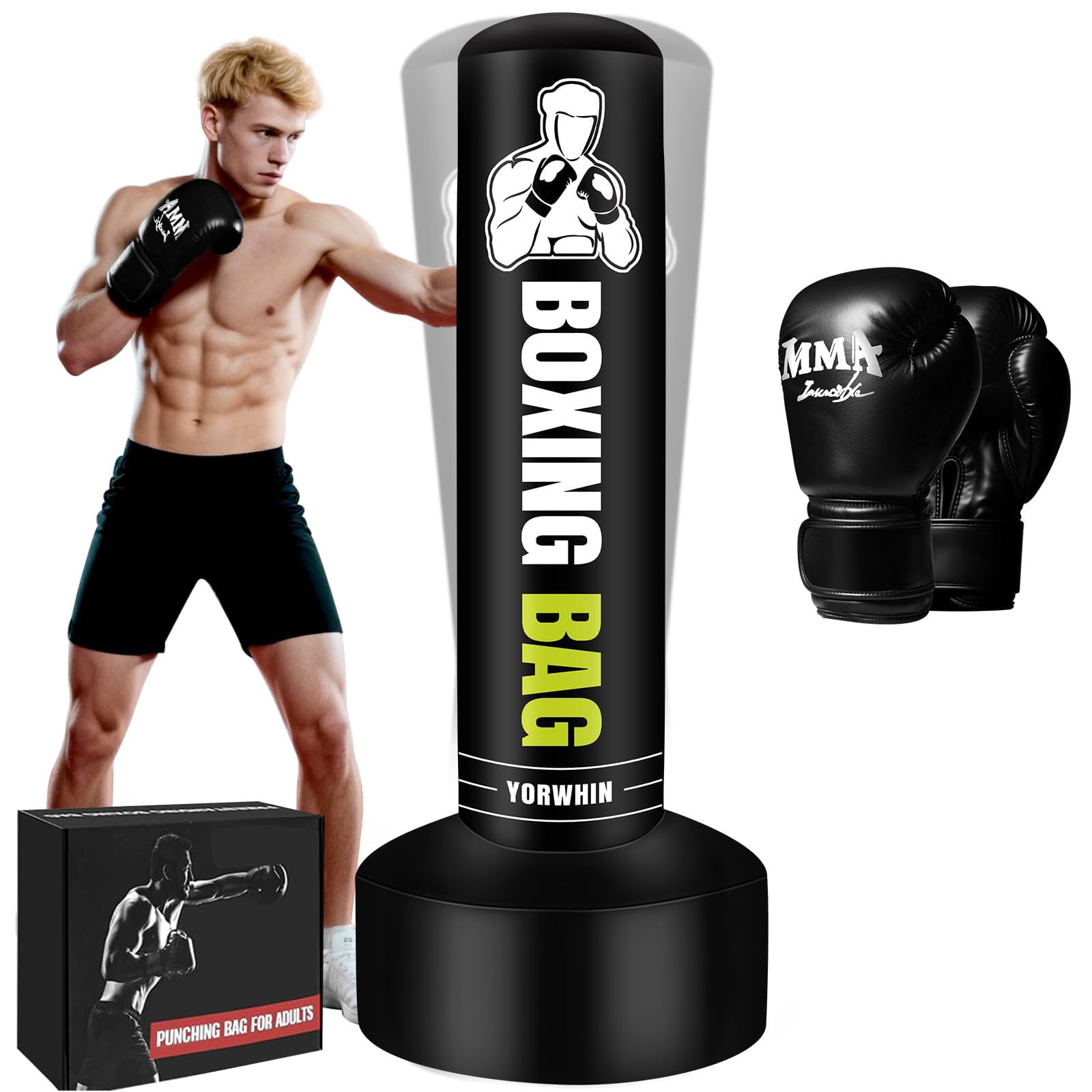 Sacco da Boxe Adulti 180 cm Autoportante