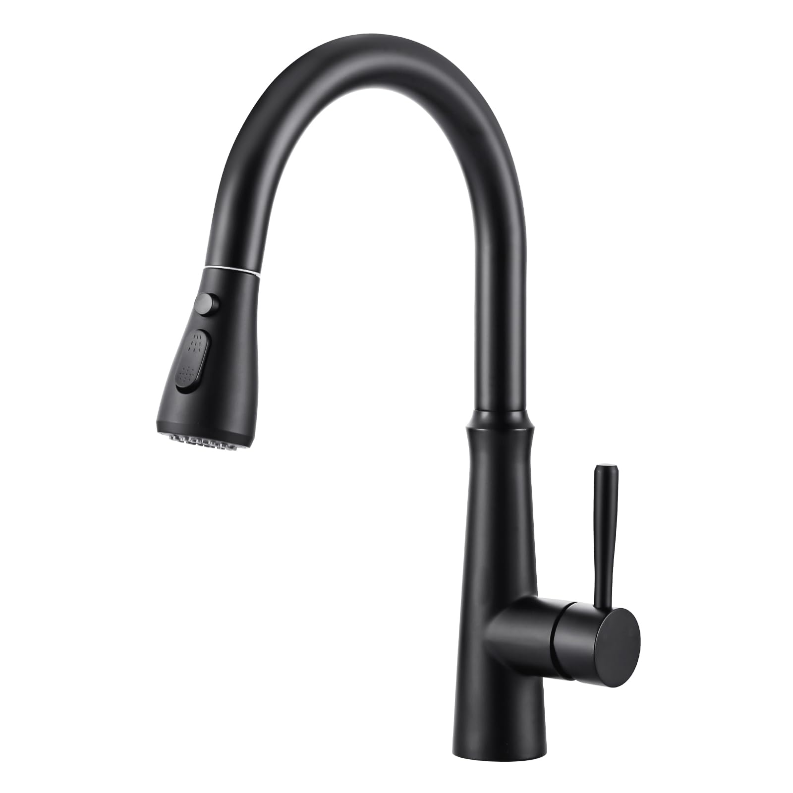 Rubinetto Cucina Estraibile Girevole 360° Nero