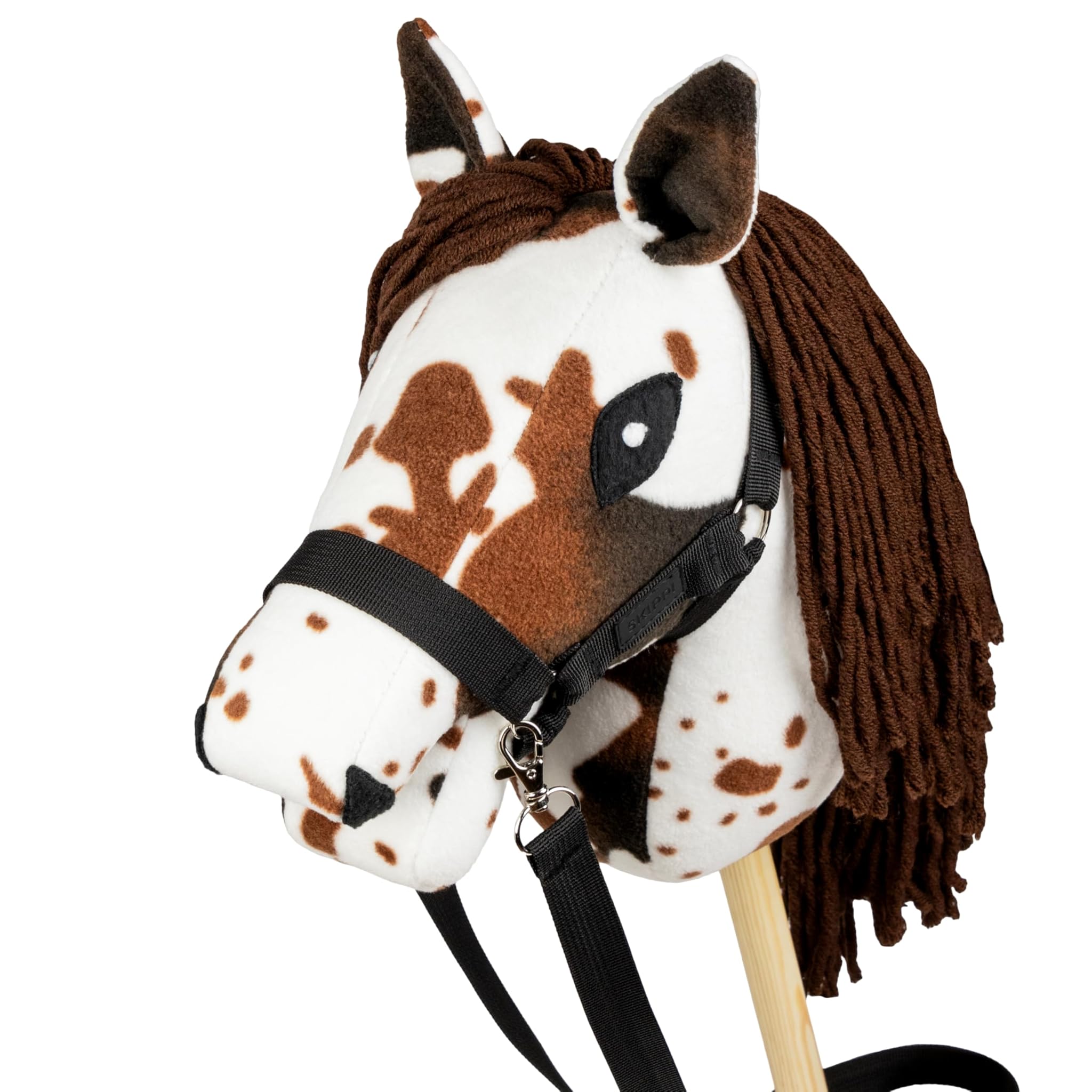 SKIPPI Hobby Horse Pezzato Sauro con Cavezza e Redini