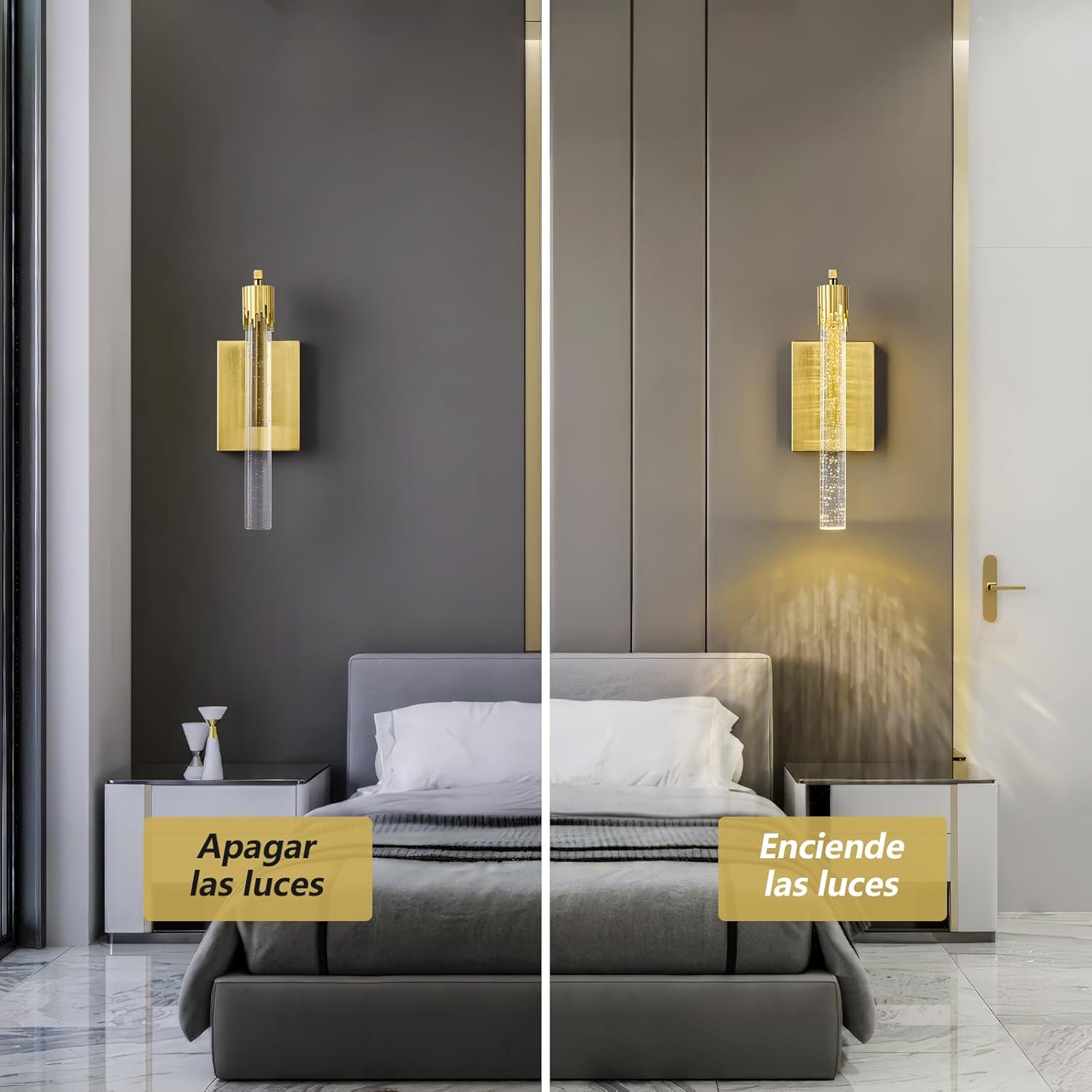 Lampade Murali Moderne LED Bubble Crystal (Set di 2) - immagine 3