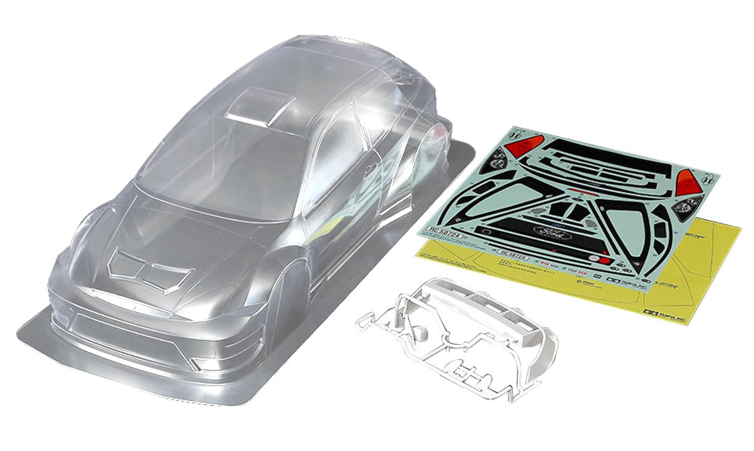 TAMIYA 1/10 Scala R/C 2003 Ford Focus RS Custom Body Parts Set TAM51718