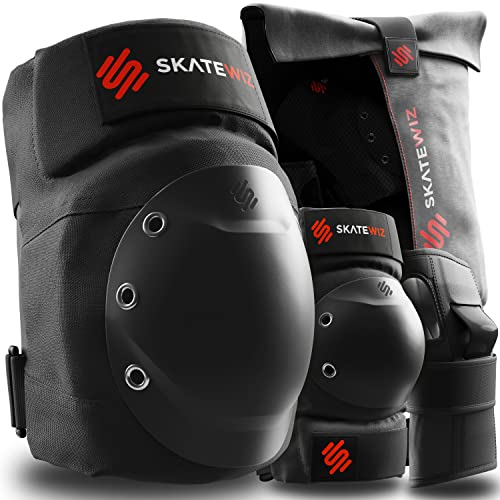 Skatewiz SHIELD Set Protezioni Adulto Taglia M, Nero