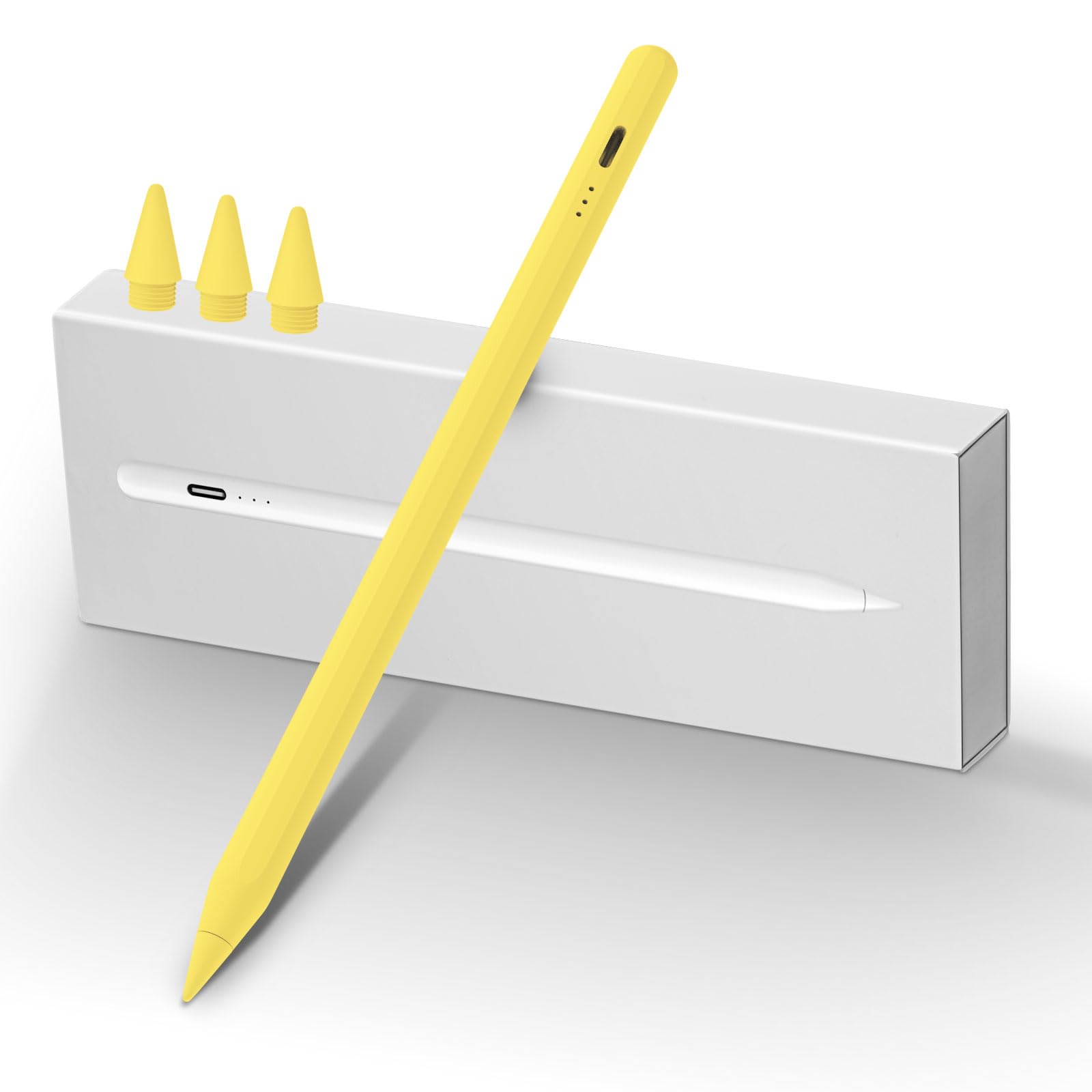 MEKO Penna iPad 13 Minuti di Ricarica Rapida Pencil con Rifiuto del Palmo, Sensibilità di Inclinazione per iPad 6-11ª, Air 3-5ª/M2/M3, Mini 5/6ª, Pro 11"/12.9"(3-6ª)/13" M4