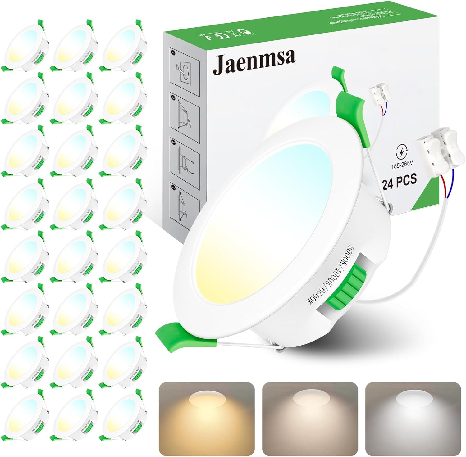 Faretti LED da Incasso per Cartongesso 4W Dimmerabili, 24 Pezzi - immagine 1