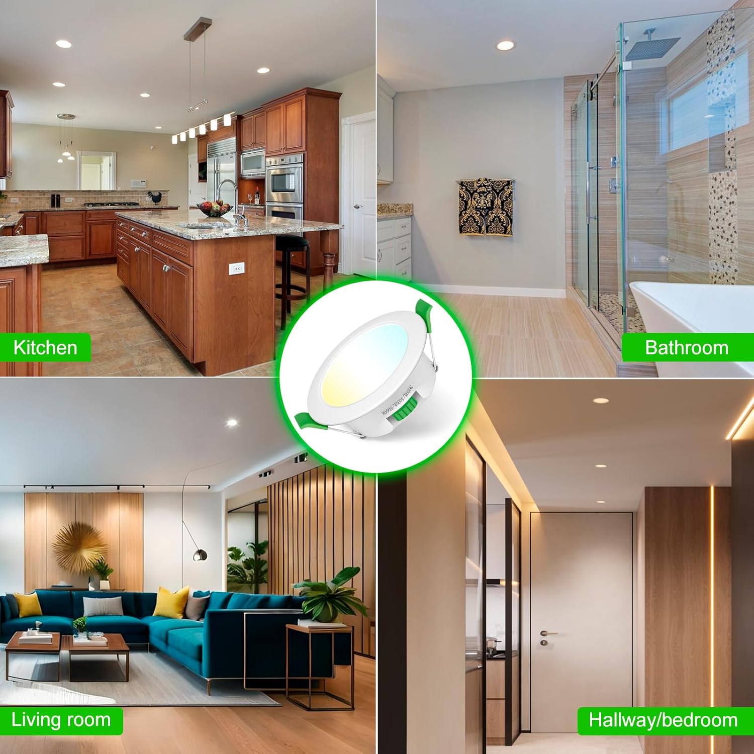 Faretti LED da Incasso per Cartongesso 4W Dimmerabili, 24 Pezzi - immagine 8