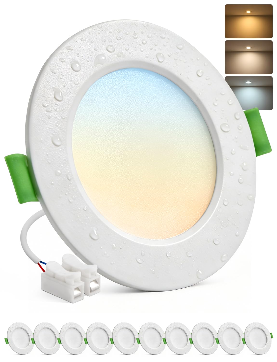 Bojim 10x Faretti LED da Soffitto 5W IP44