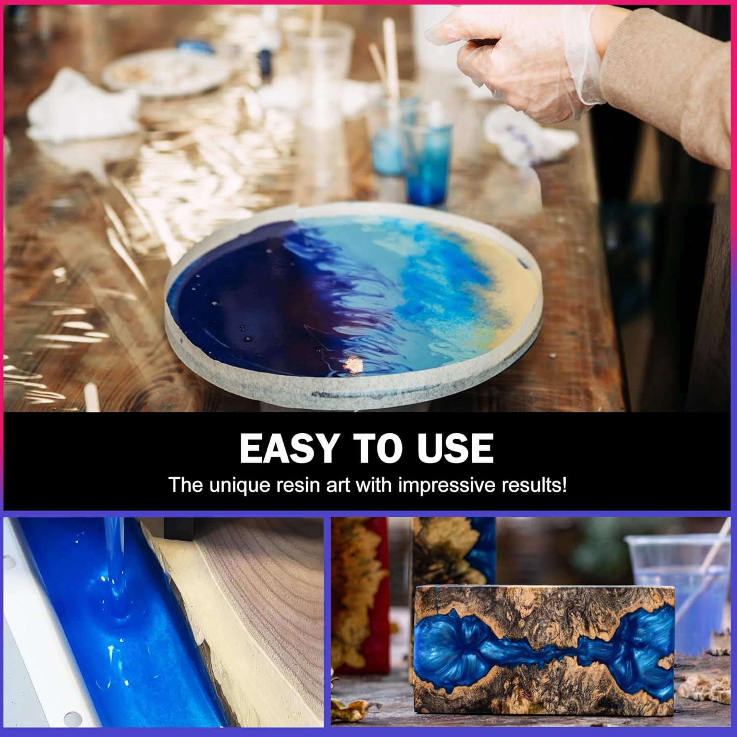 Resina Epossidica Trasparente 2,7 kg / 2,4 l con Pompa - immagine 5