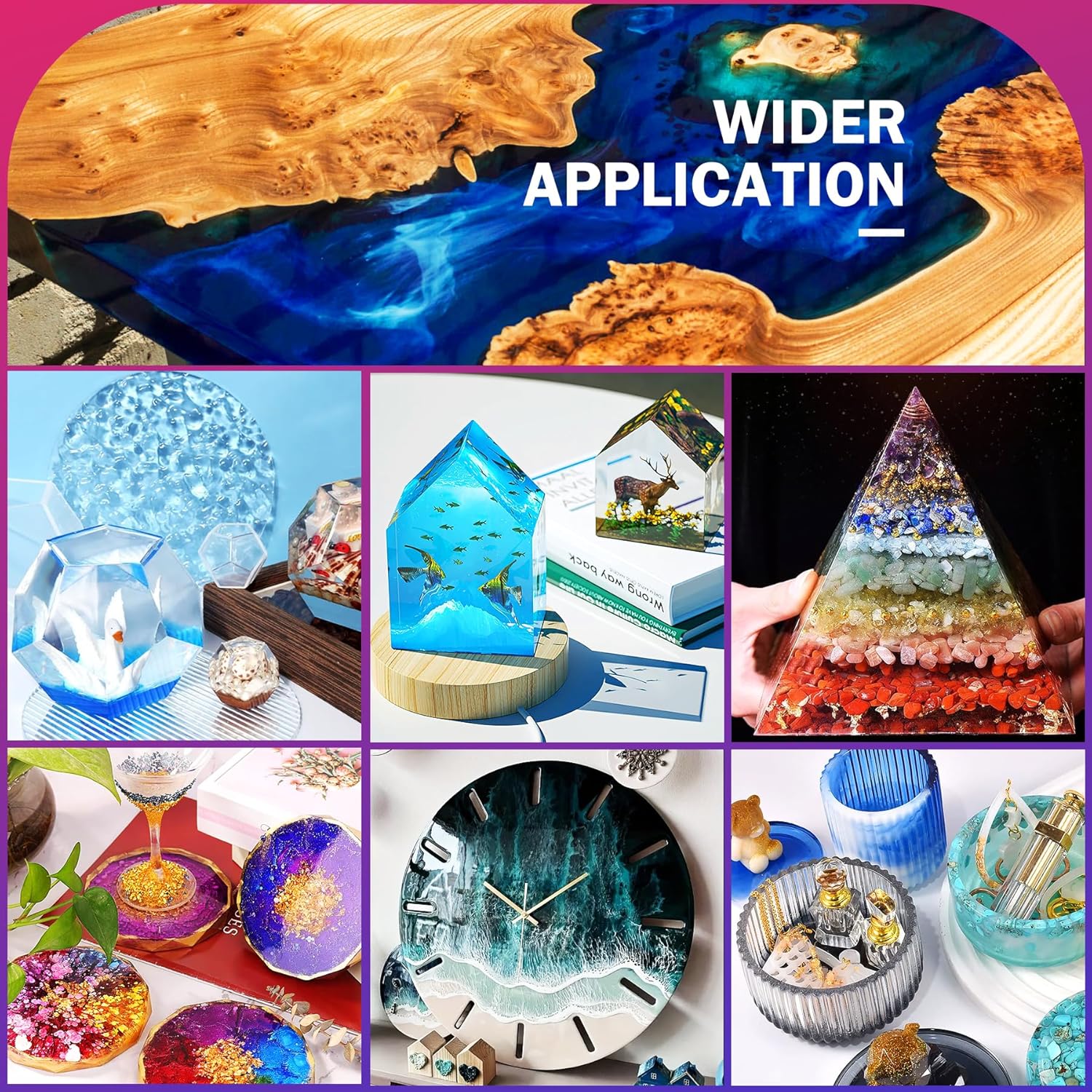 Resina Epossidica Trasparente 2,7 kg / 2,4 l con Pompa - immagine 6