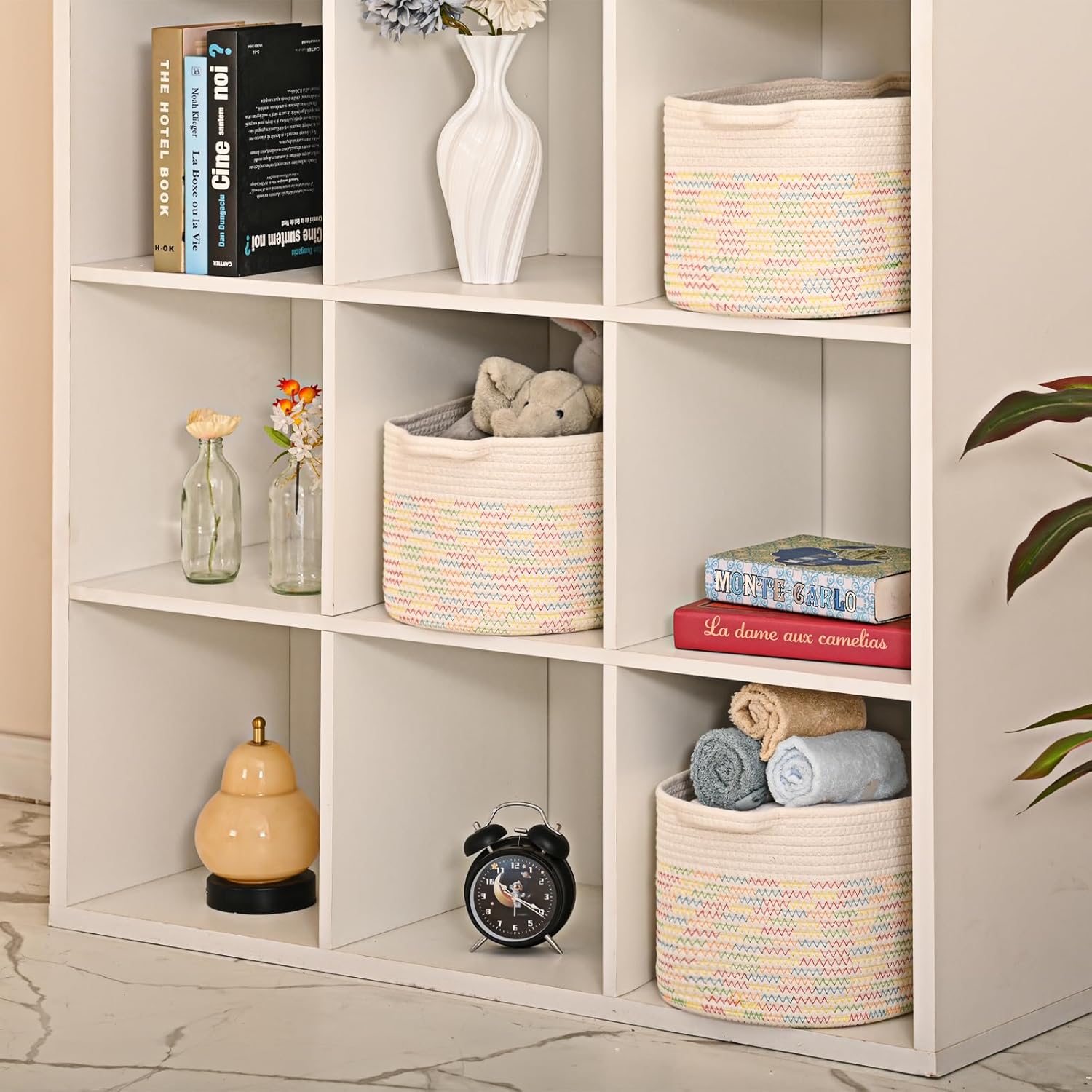 Cesto Portaoggetti in Corda di Cotone (3 Pezzi) - immagine 6