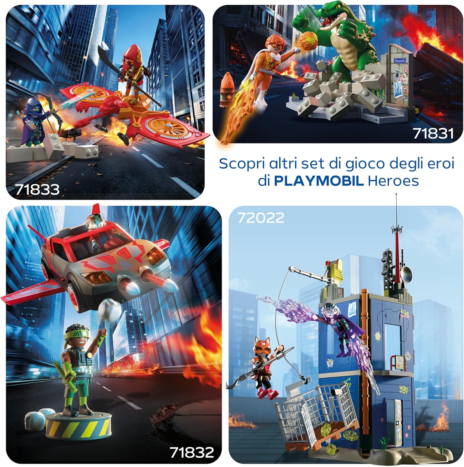 PLAYMOBIL Hero Showdown with Giant Lizard Set da Gioco - immagine 5