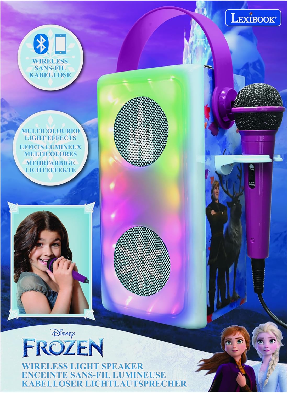 Lexibook Frozen - Altoparlante Bluetooth Wireless, Blu - immagine 5