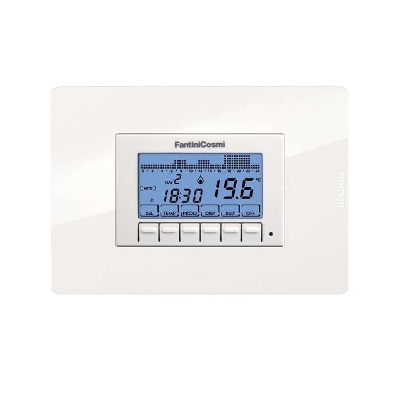 Fantini Cosmi CH141E Cronotermostato Retroilluminato da Incasso