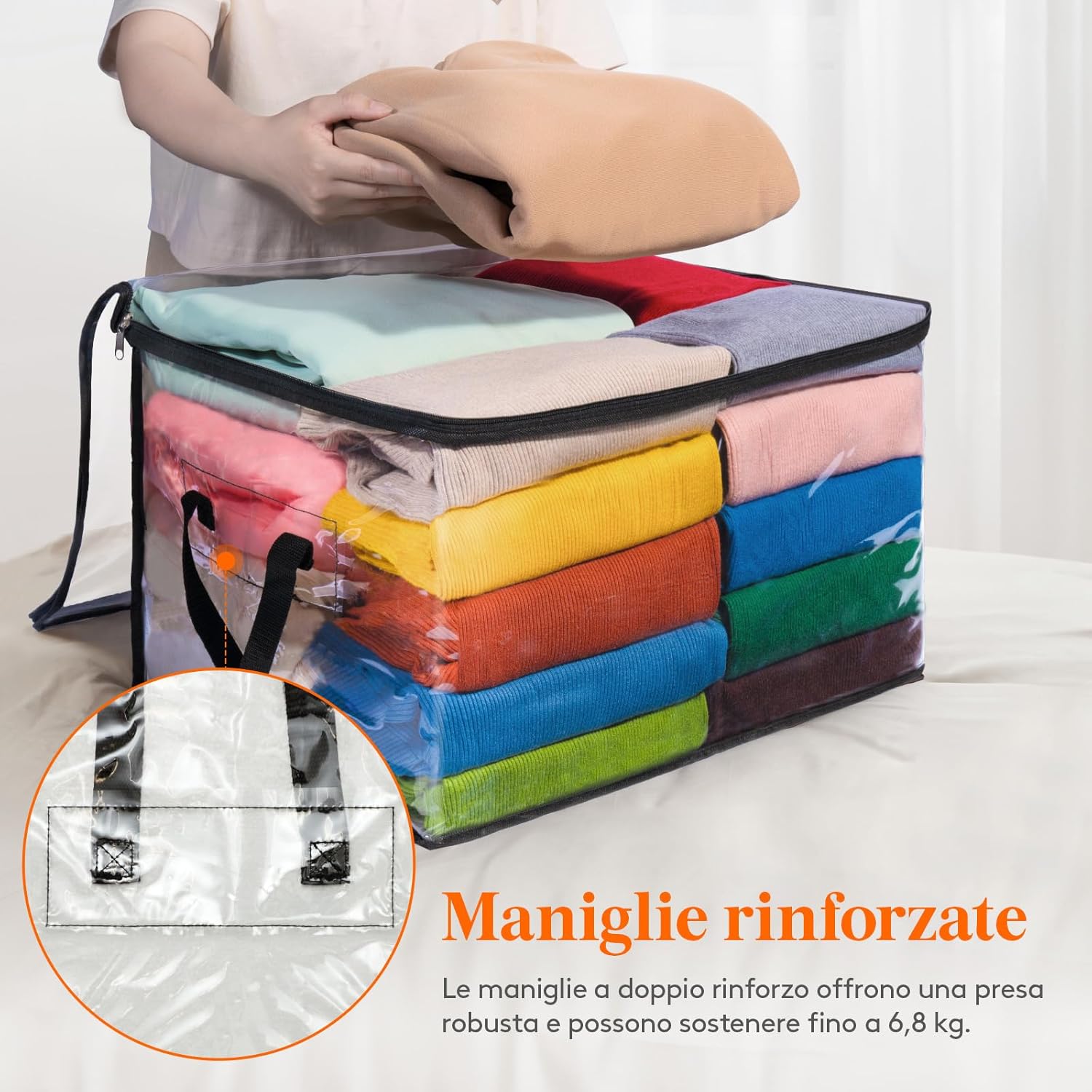 Lifewit 8 Scatole Organizer Armadio Pieghevoli 60L - immagine 5