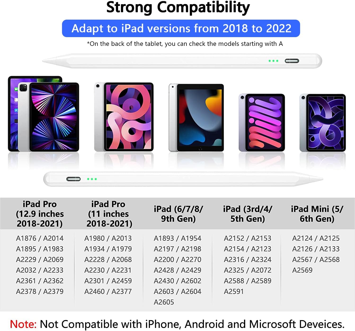 Penna Touch per Apple iPad (2018-2024) - immagine 4