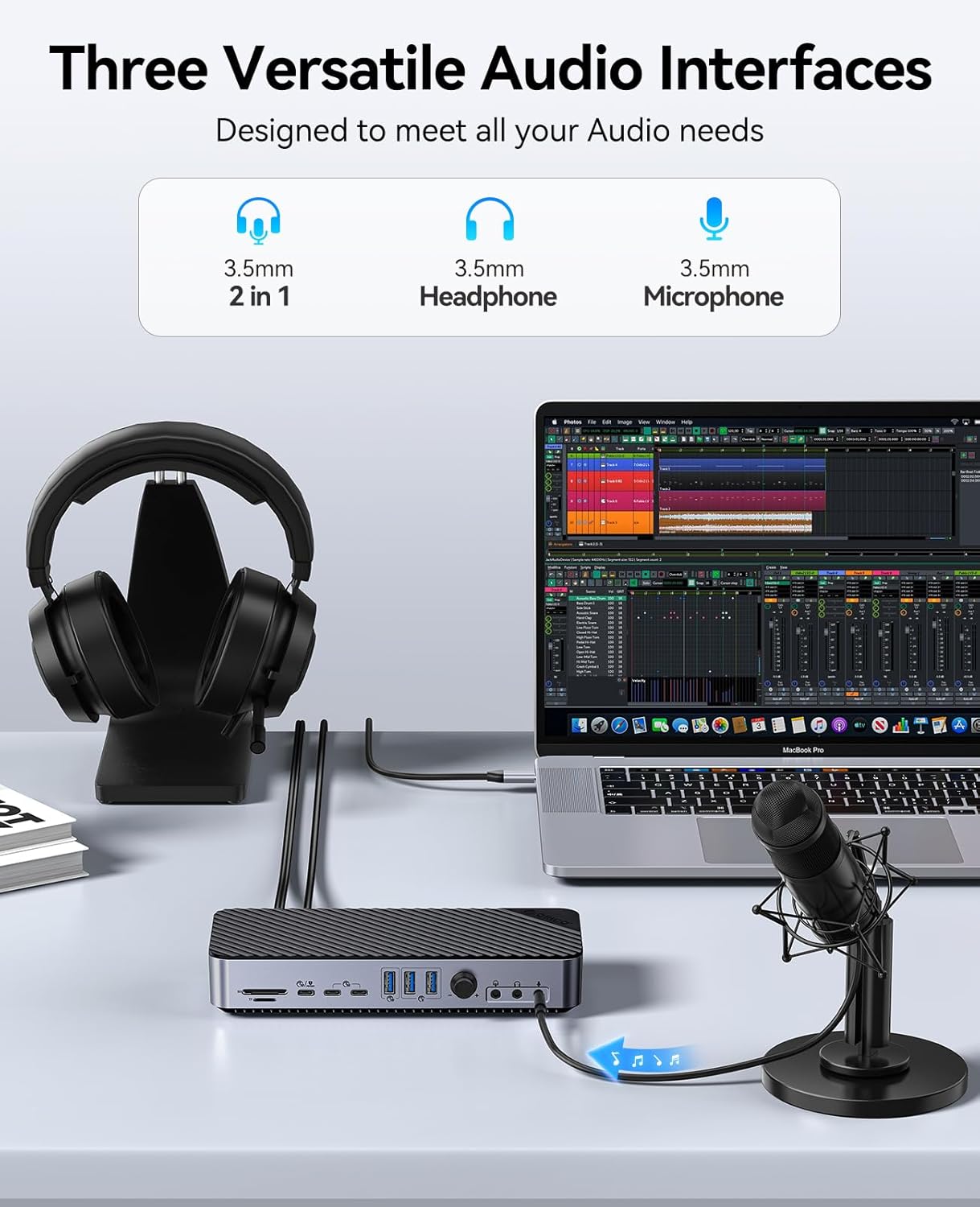 Orico 22 IN 1 Docking Station DisplayLink USB-C - immagine 5