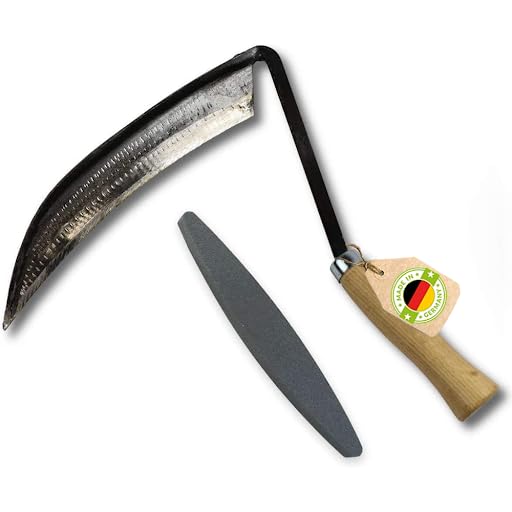 Piccola Falce con Manico in Legno di Frassino 14cm