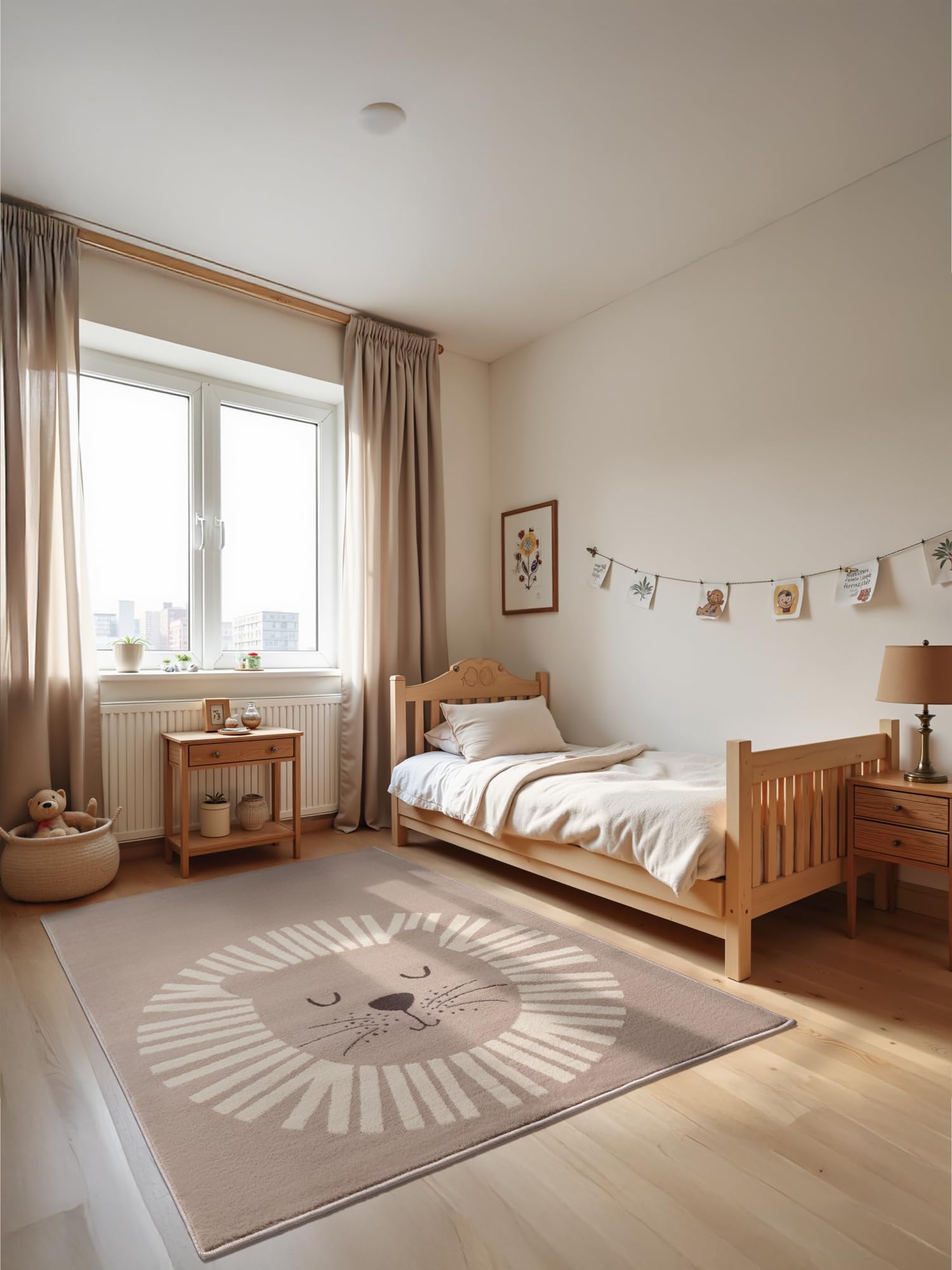 Hanse Home Adventures - Tappeto Gioco Leone, Beige