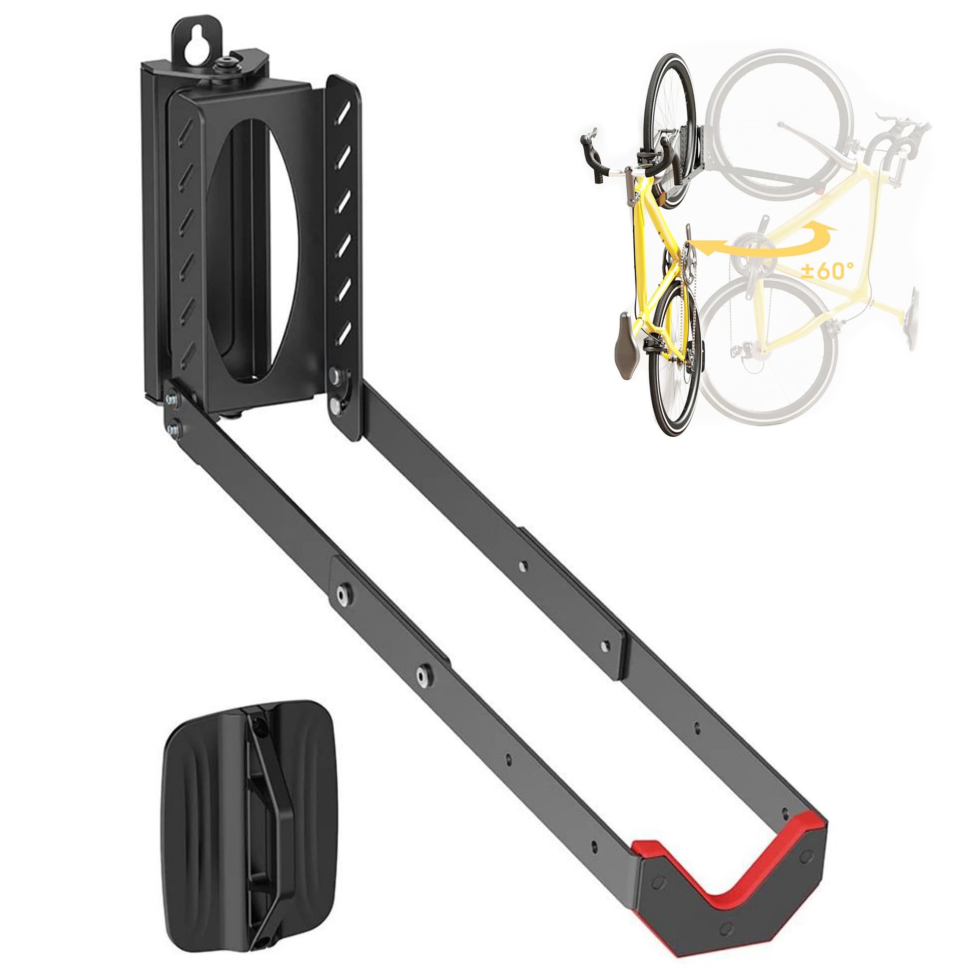 Mimoke Supporto da Parete per Bicicletta Salvaspazio