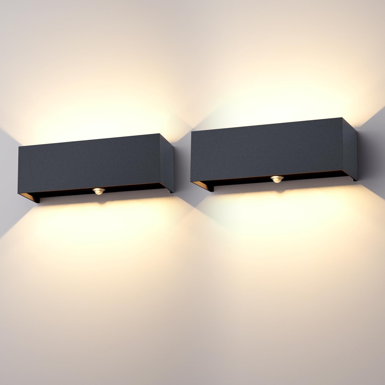 Klighten Applique da Parete 30W con Sensore di Movimento (2 pz)