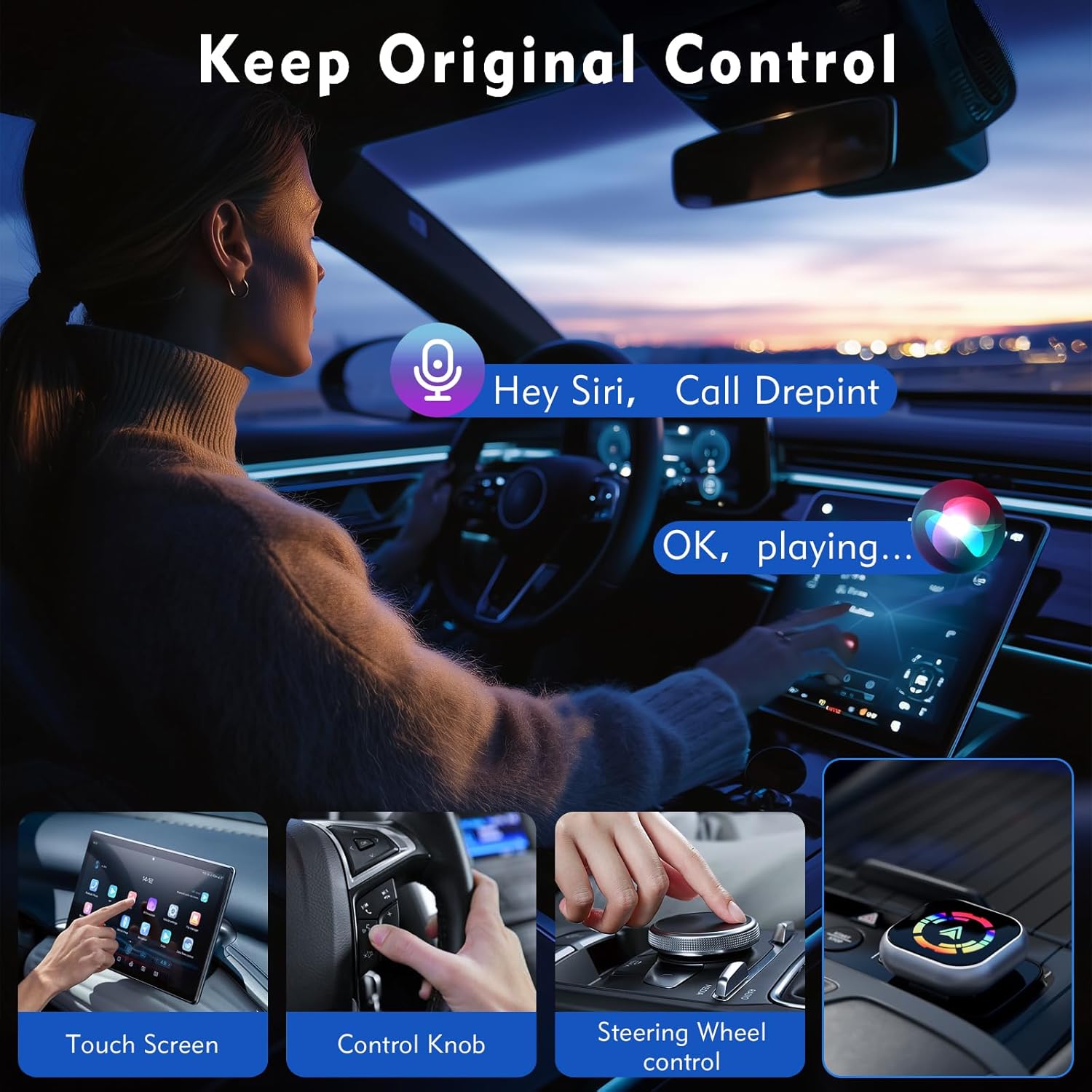 Adattatore Wireless 2 in 1 per CarPlay e Android Auto - immagine 4