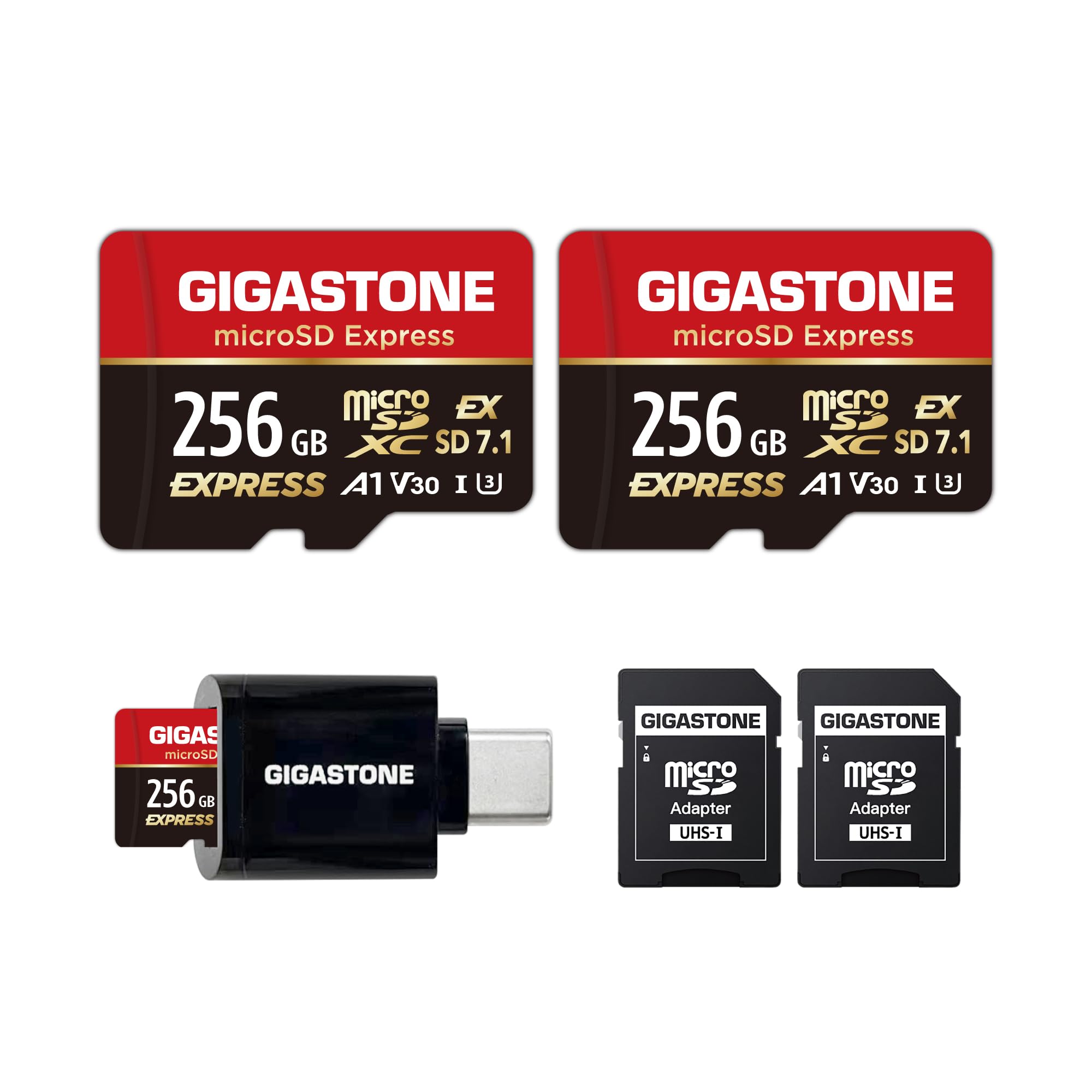 Gigastone microSDXC Express 256 GB (Set 2)