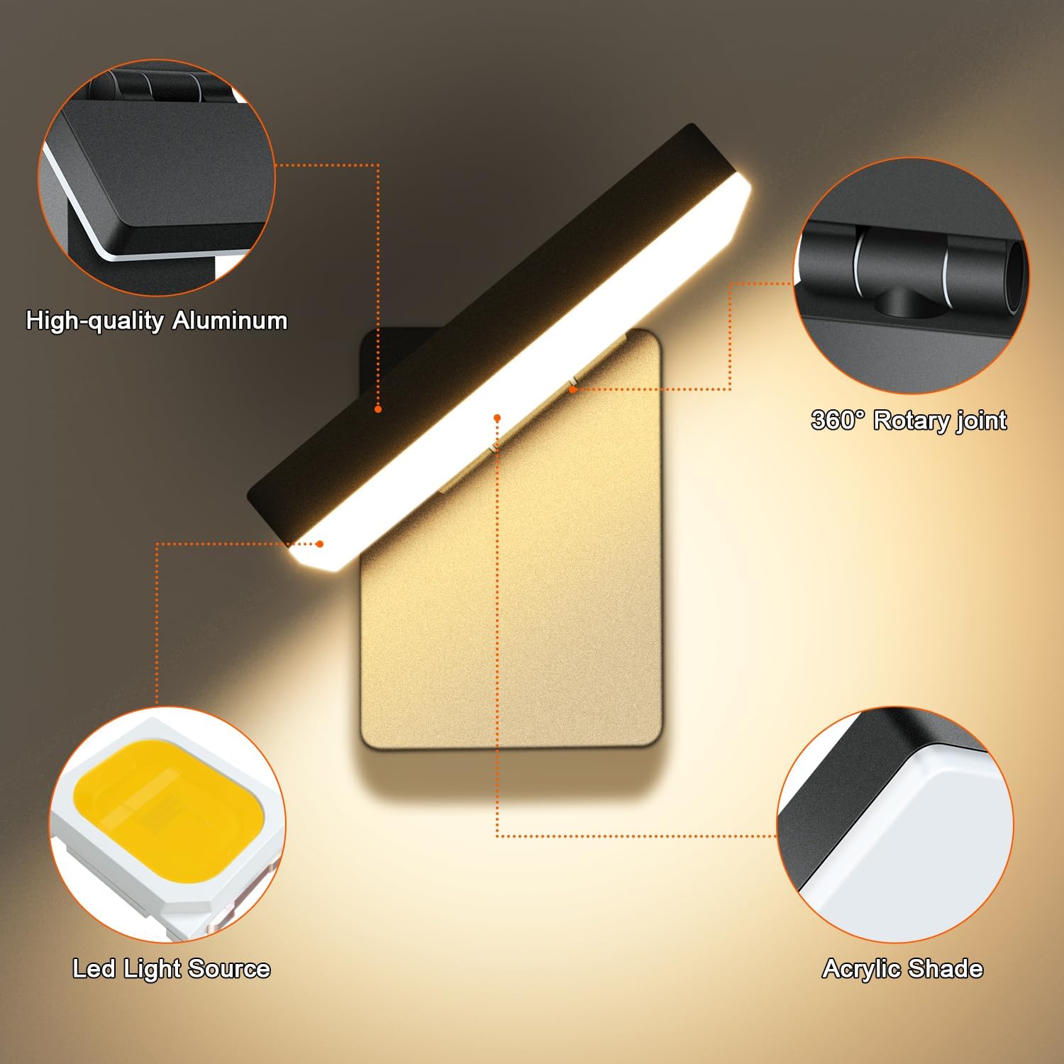 Ledmo Applique LED da Esterno 60W 5000 Lumen - immagine 3