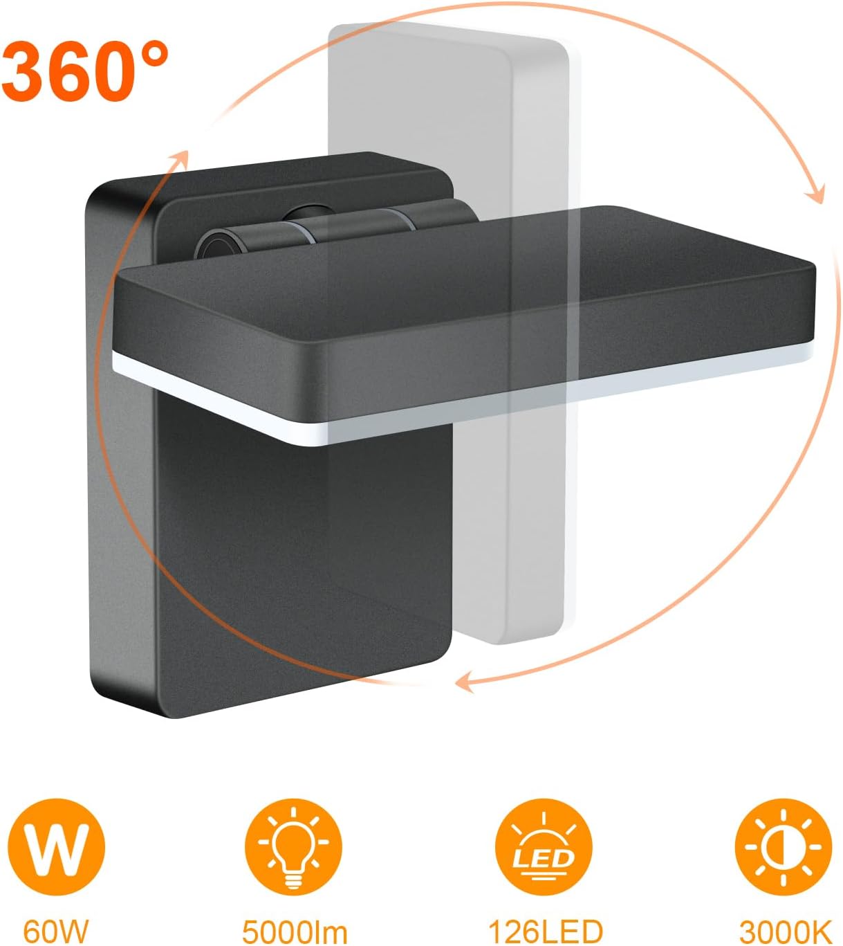 Ledmo Applique LED da Esterno 60W 5000 Lumen - immagine 5