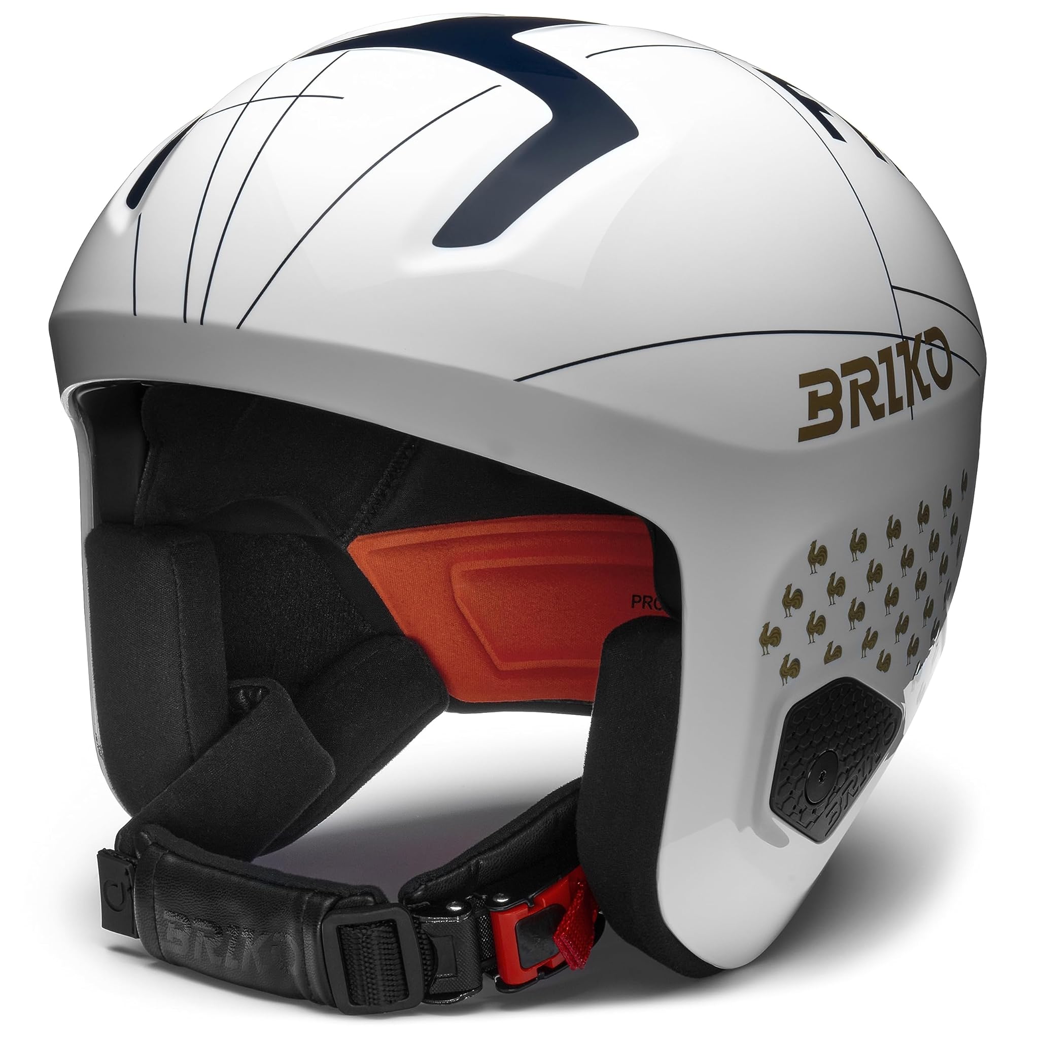 Briko Vulcano 2.0 France, Helmet Unisex Adulto, Bianco, XS