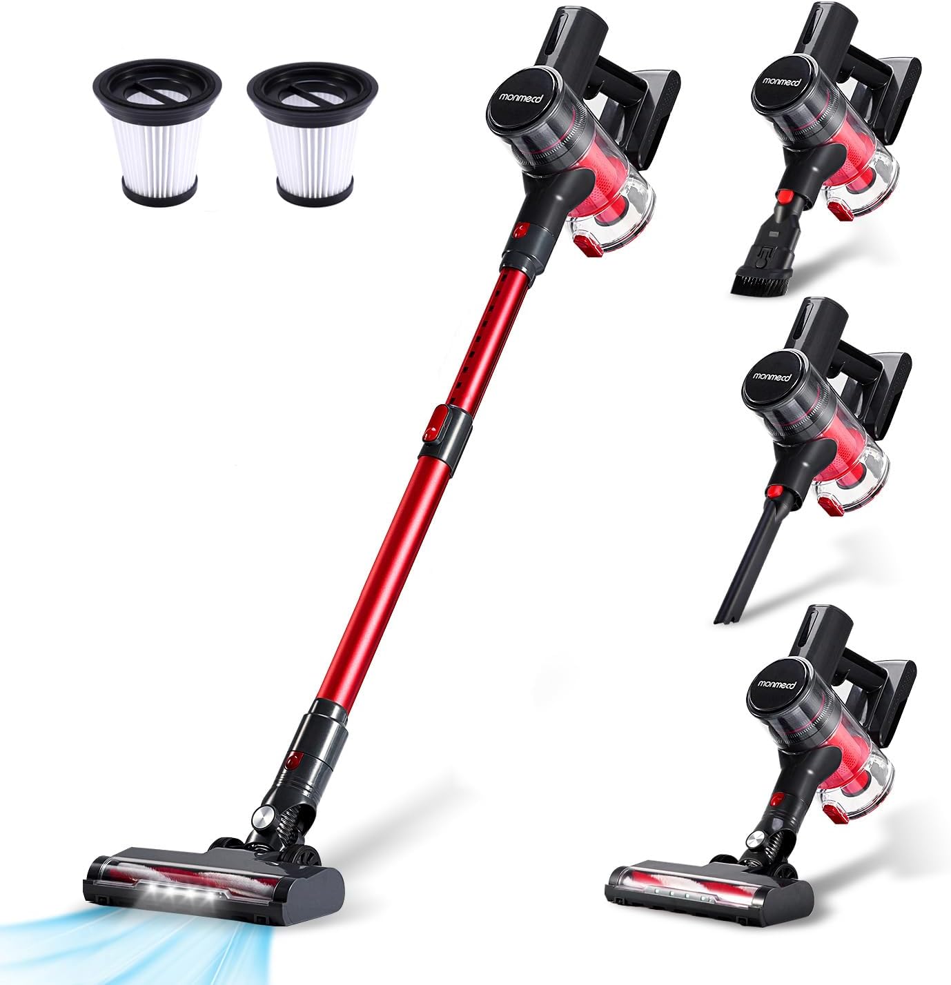 Aspirapolvere Senza Fili 4-in-1 49min, Rosso - immagine 1