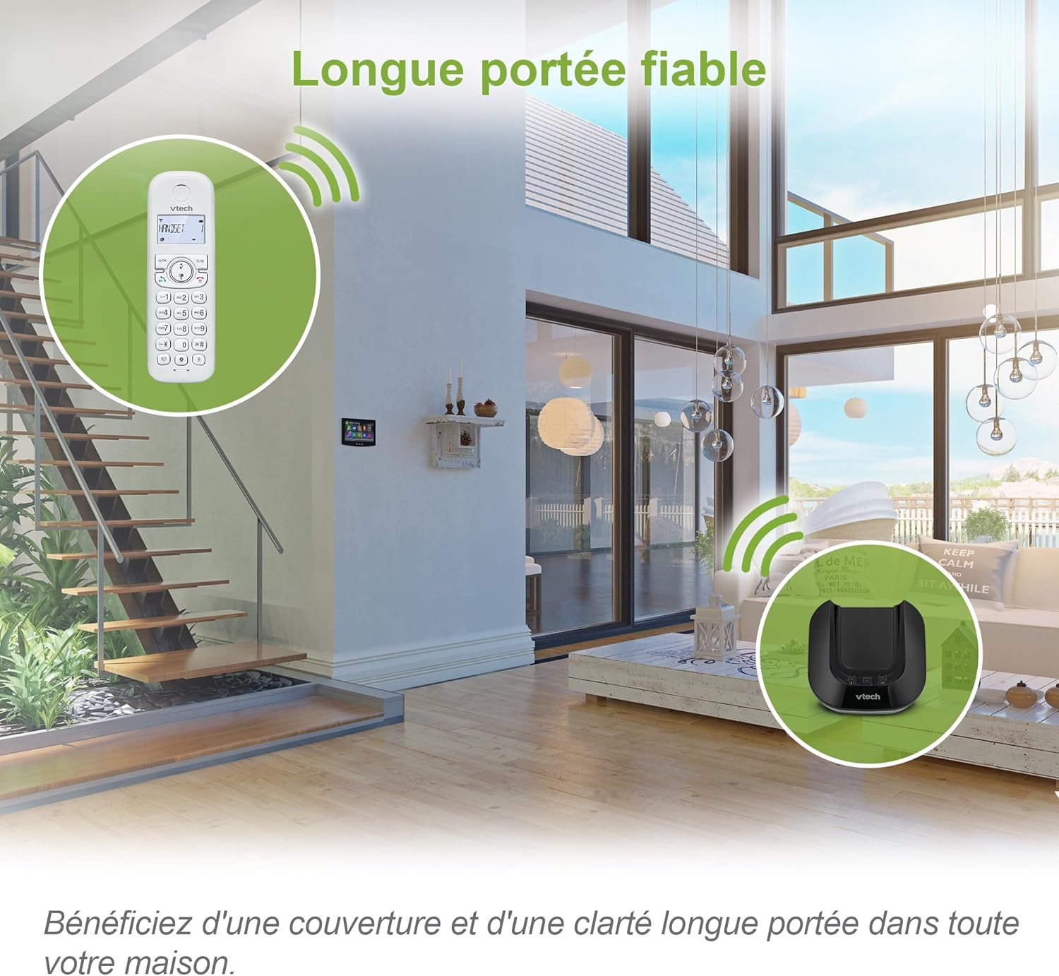 Vtech CS1501 Telefono Senza Fili DECT Due Combinati - immagine 3