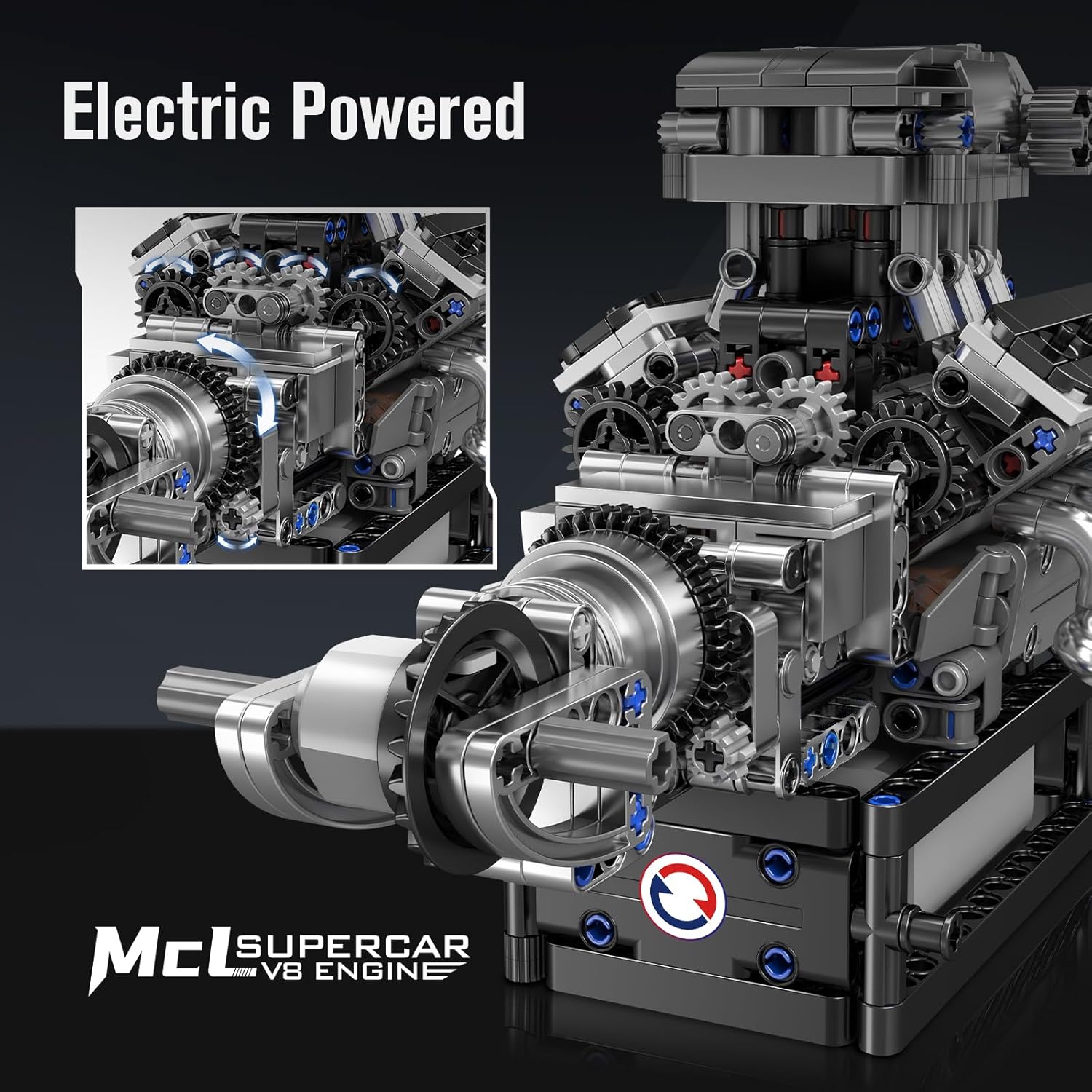 Mould King Kit Modello Motore V8 Funzionante 10206 - immagine 2