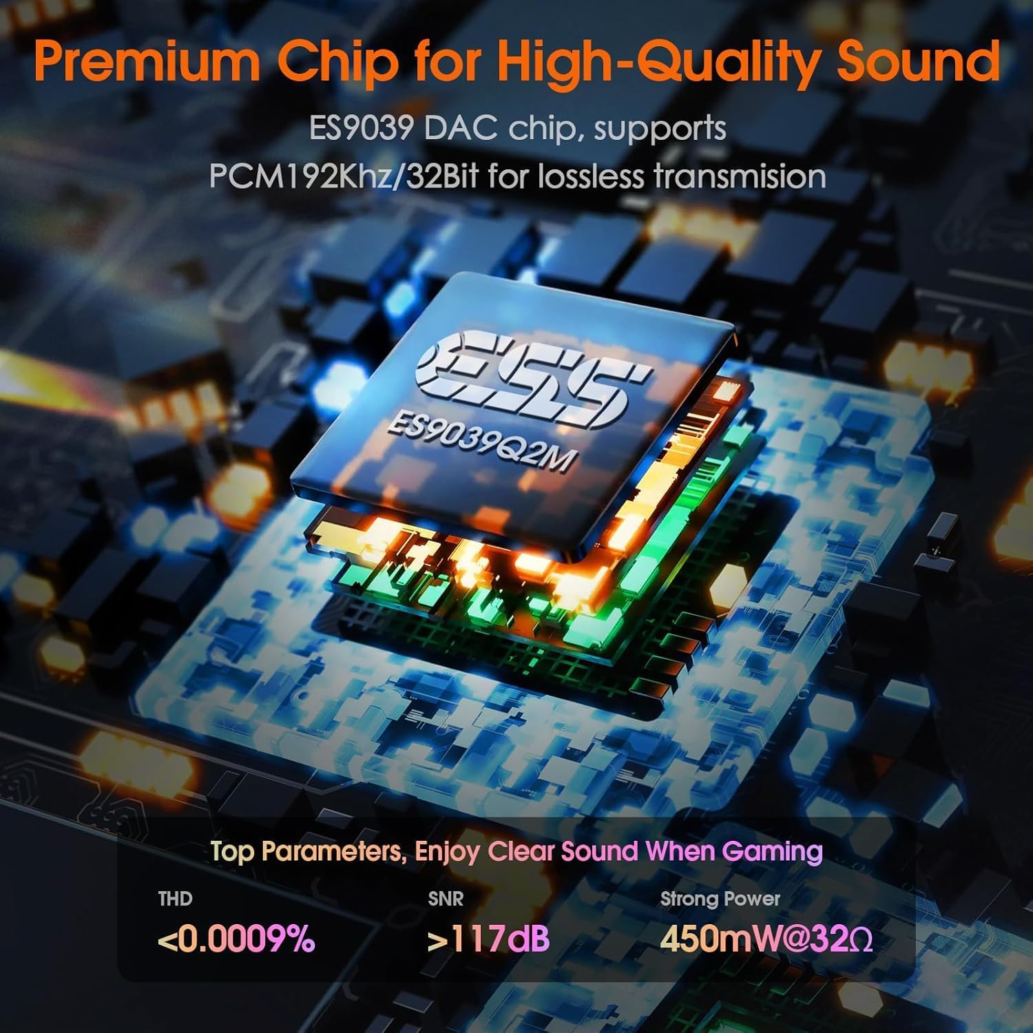 Douk Audio Q2 PRO PC Gaming DAC - Amplificatore Cuffie - immagine 3