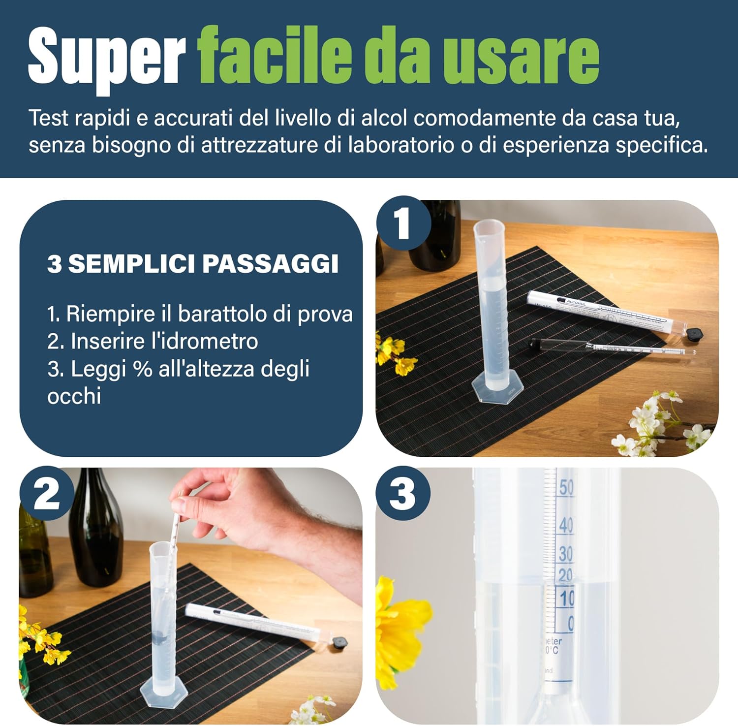Alcolimetro per Alcol e Spiriti 0-100% - immagine 5