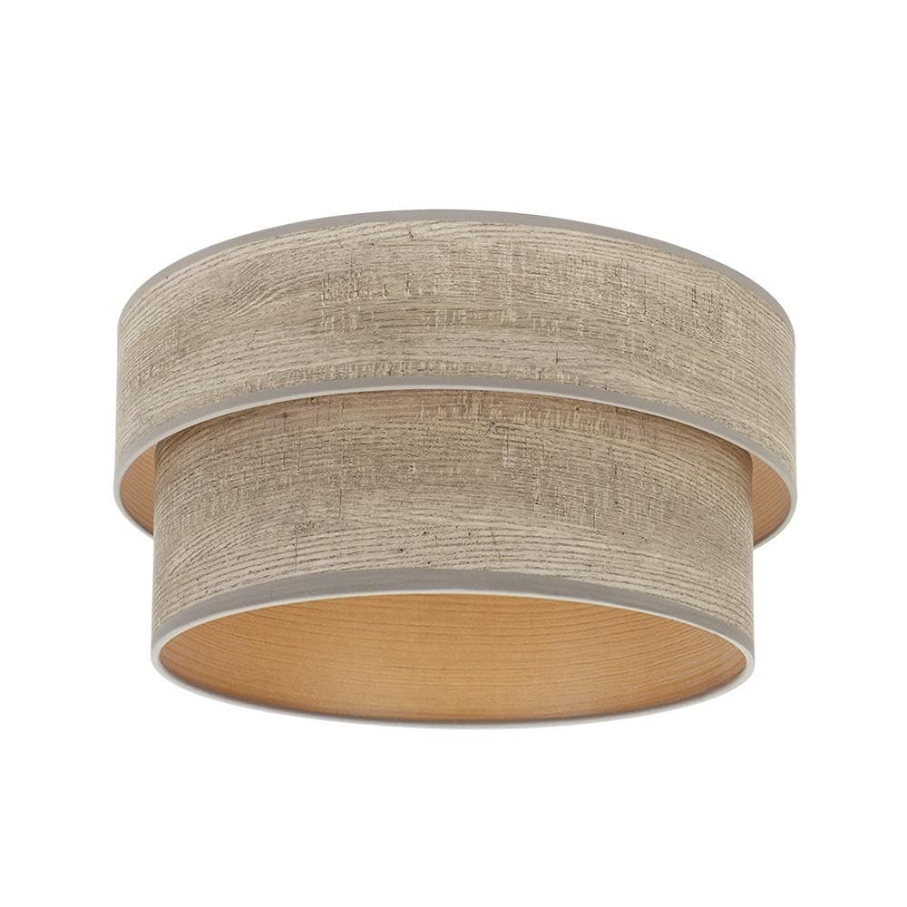 PRENDELUZ Paralume da pavimento per soggiorno con base in legno grigio, dimensioni 40x35x21 cm, ideale per decorazione e ambiente di interni.