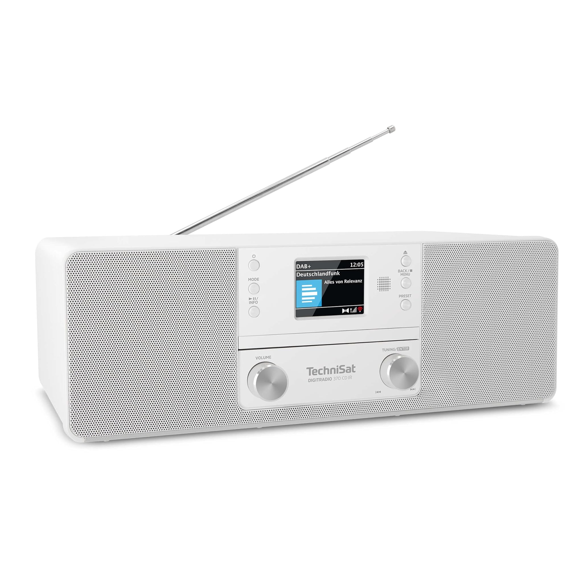 Technisat DIGITRADIO 370 CD IR - Radio Internet Stereo, Bianco