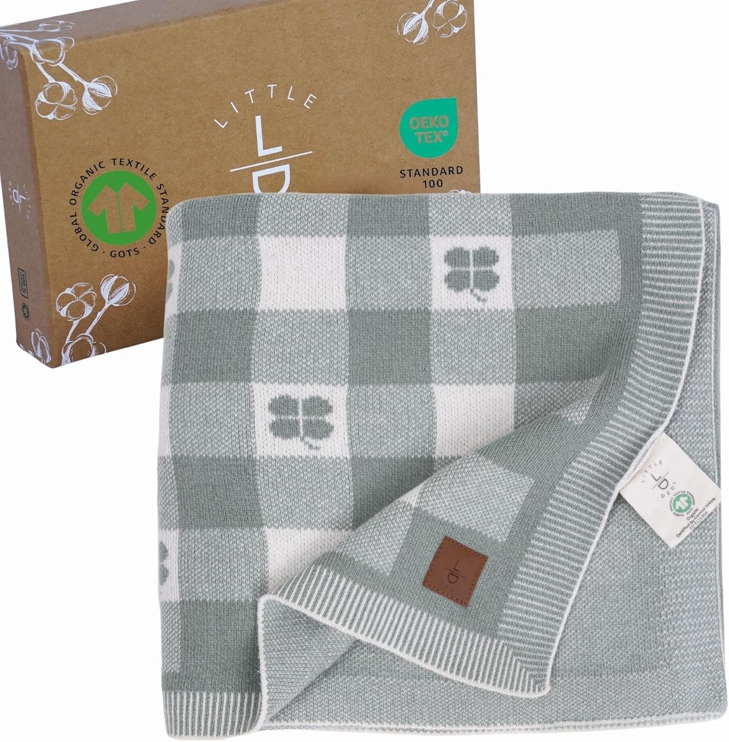 Little Dedi Coperta a Maglia per Bambini GOTS